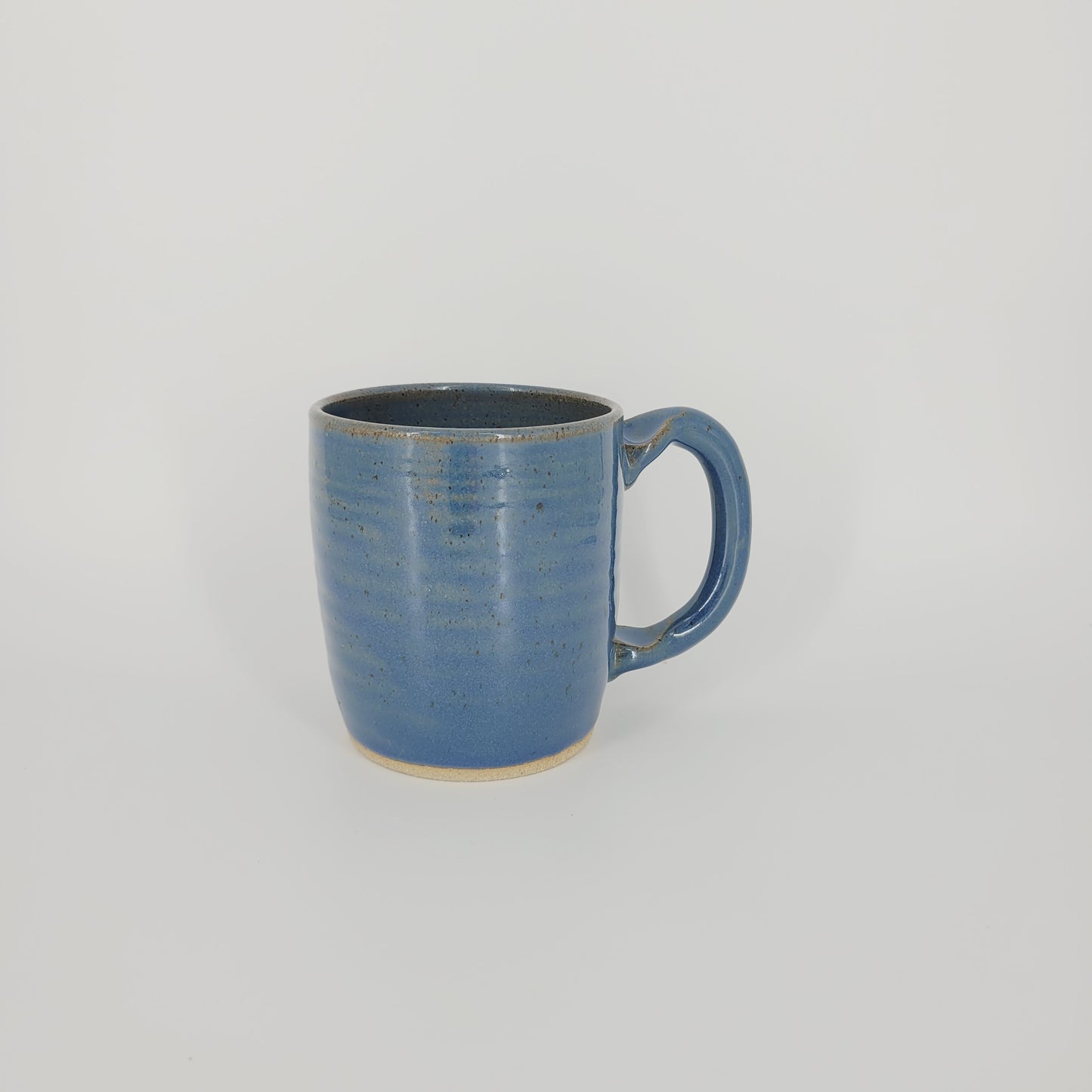 Funny Face Mug in Blue | Handmade Stoneware Pottery | Unique Coffee Cups