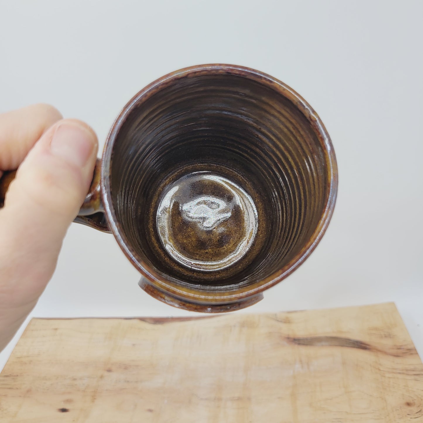 Easter Coffee Cup | Rustic Cross Mug | Handmade Stoneware Pottery | Nelson Studio | 16 Ounces