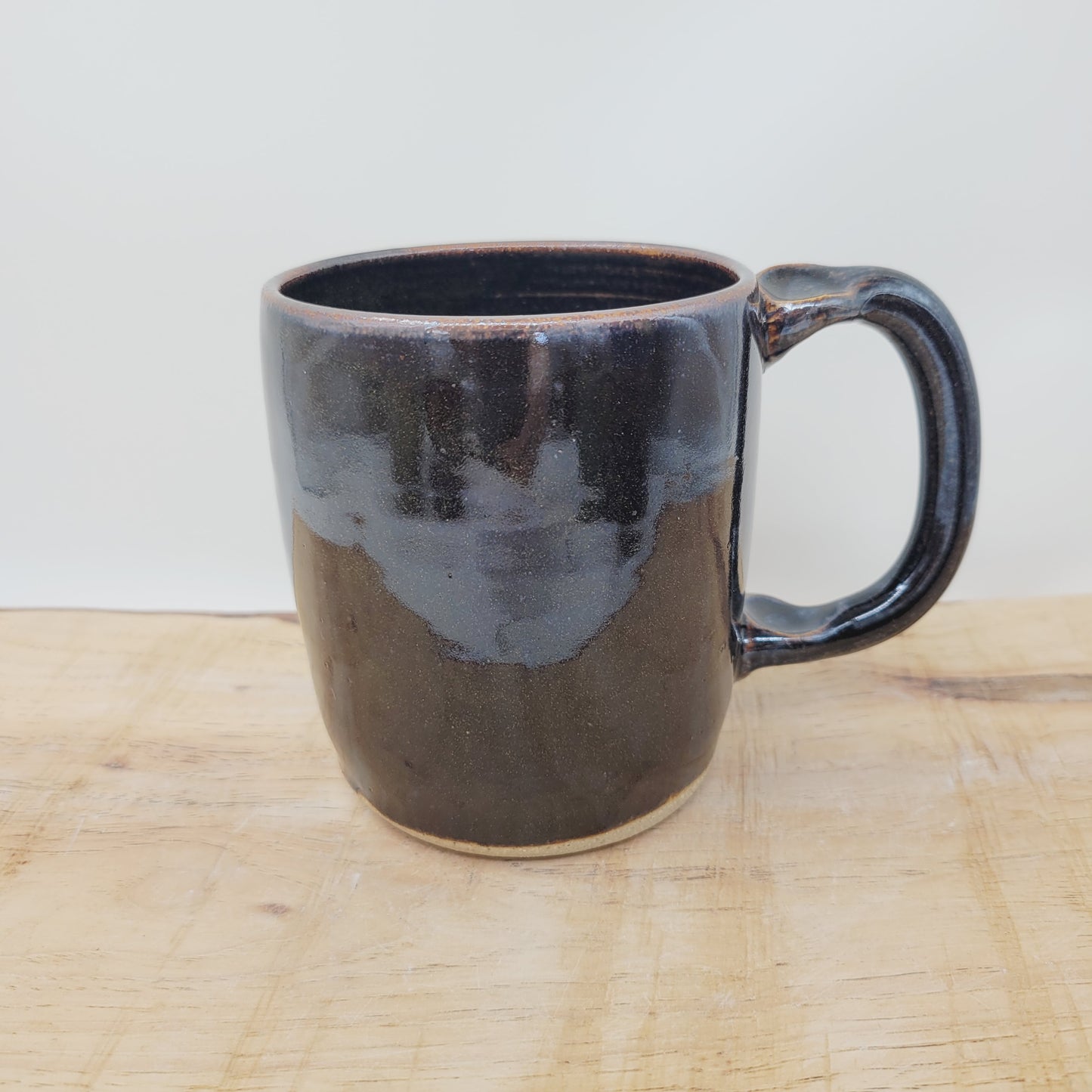 Easter Morning Mug | He is Risen! | Handmade Pottery Coffee Cup | Christian Gifts | Black |
