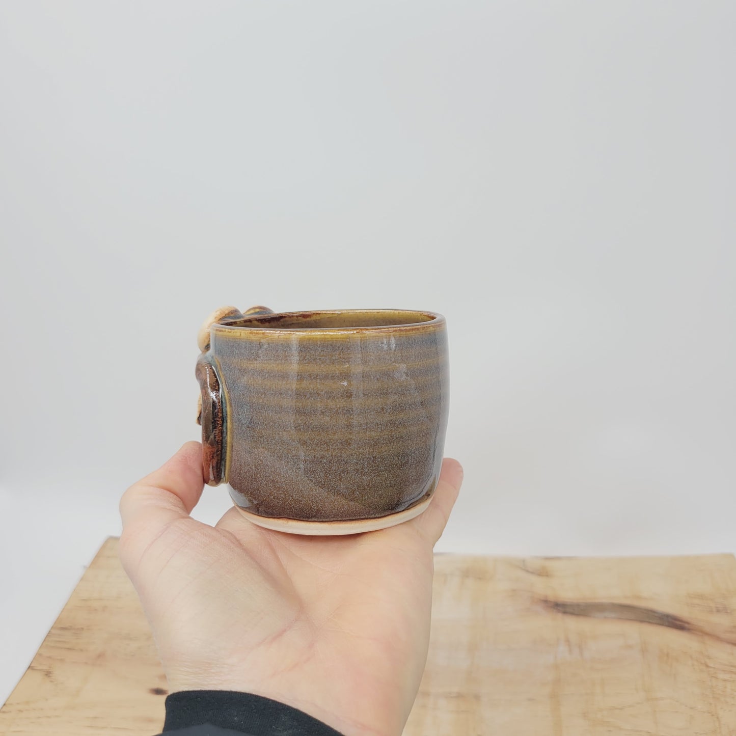 Succulent Pot Small Planter Cactus Pot | Cute Mini Smiley Face Container Gardening | Creamy White Stone | Plant Lover Gift Ideas