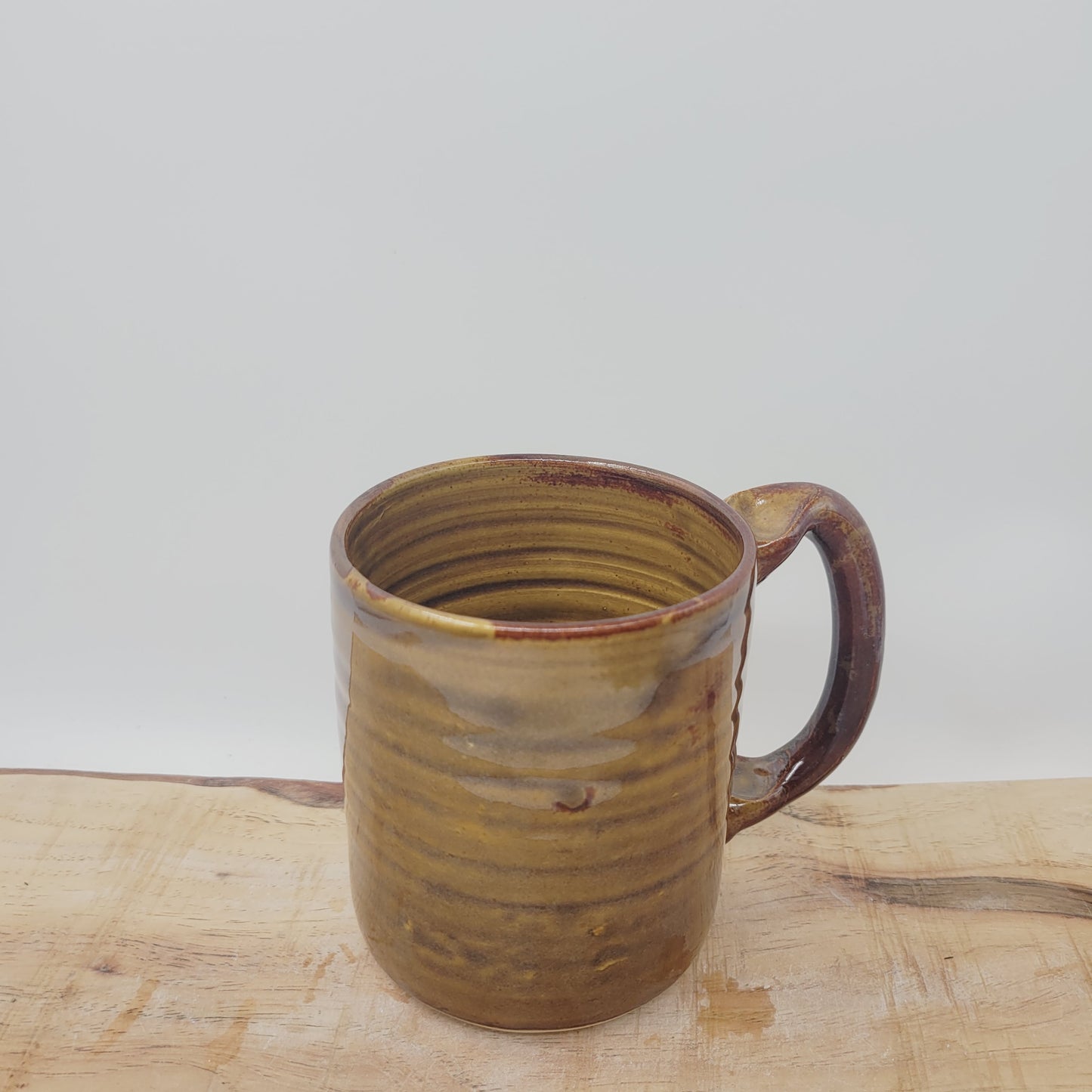 Cross Coffee Cup with Delicate Floral Pattern | Christian Mug | Easter Morning | 16 Ounces | Caramel Brown