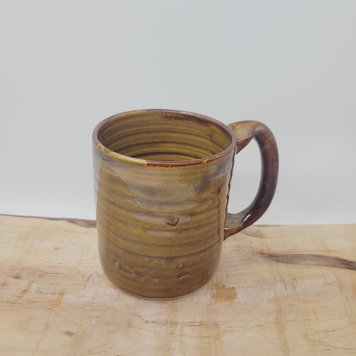 Cross Coffee Cup with Delicate Floral Pattern | Christian Mug | Easter Morning | 16 Ounces | Caramel Brown