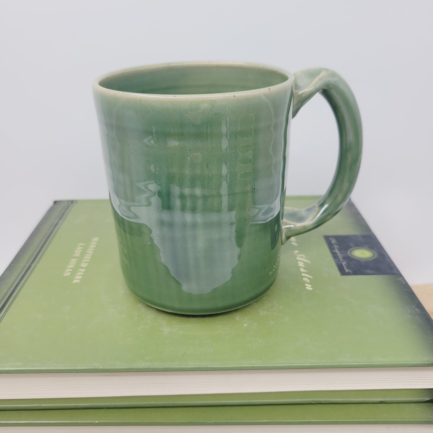 Fat Frog Mug | Coffee Cups for the Lake | Toad Lover Pottery | Green | Nature Outdoor Lover | Large 16 Oz