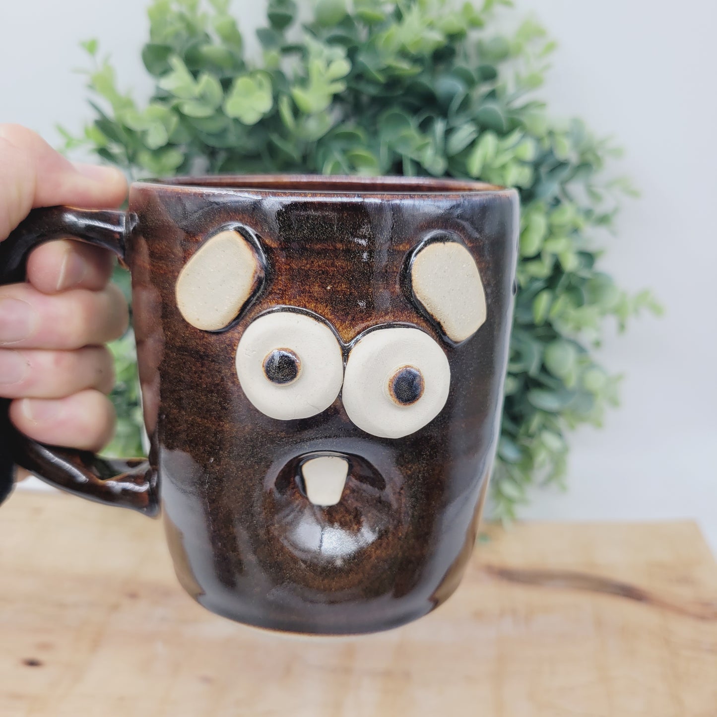 Sleepy Monday Morning Coffee Cup | Funny Face Mug | Black Tea Mug | Extra Large 20 Ounces