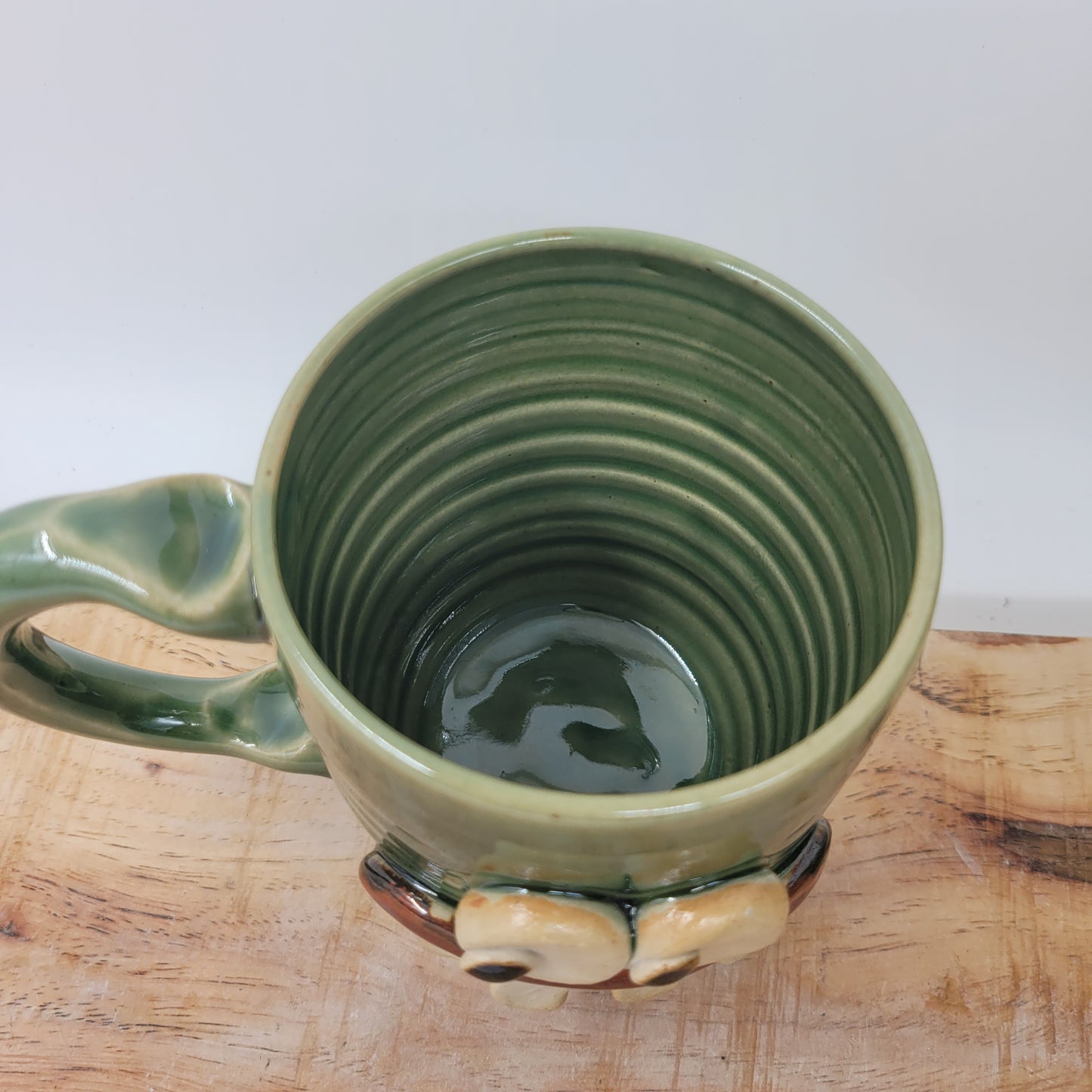Handmade Pottery Face Mug | Funny Coffee Cup | Microwave Dishwasher Safe Stoneware | Hand Thrown