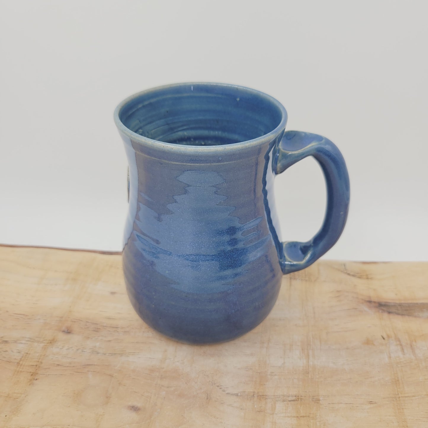 Nelson Studio Ug Chug Face Mug | Funny Face Coffee Cups | Blue | Hilarious Handmade Ceramic Stoneware Pottery