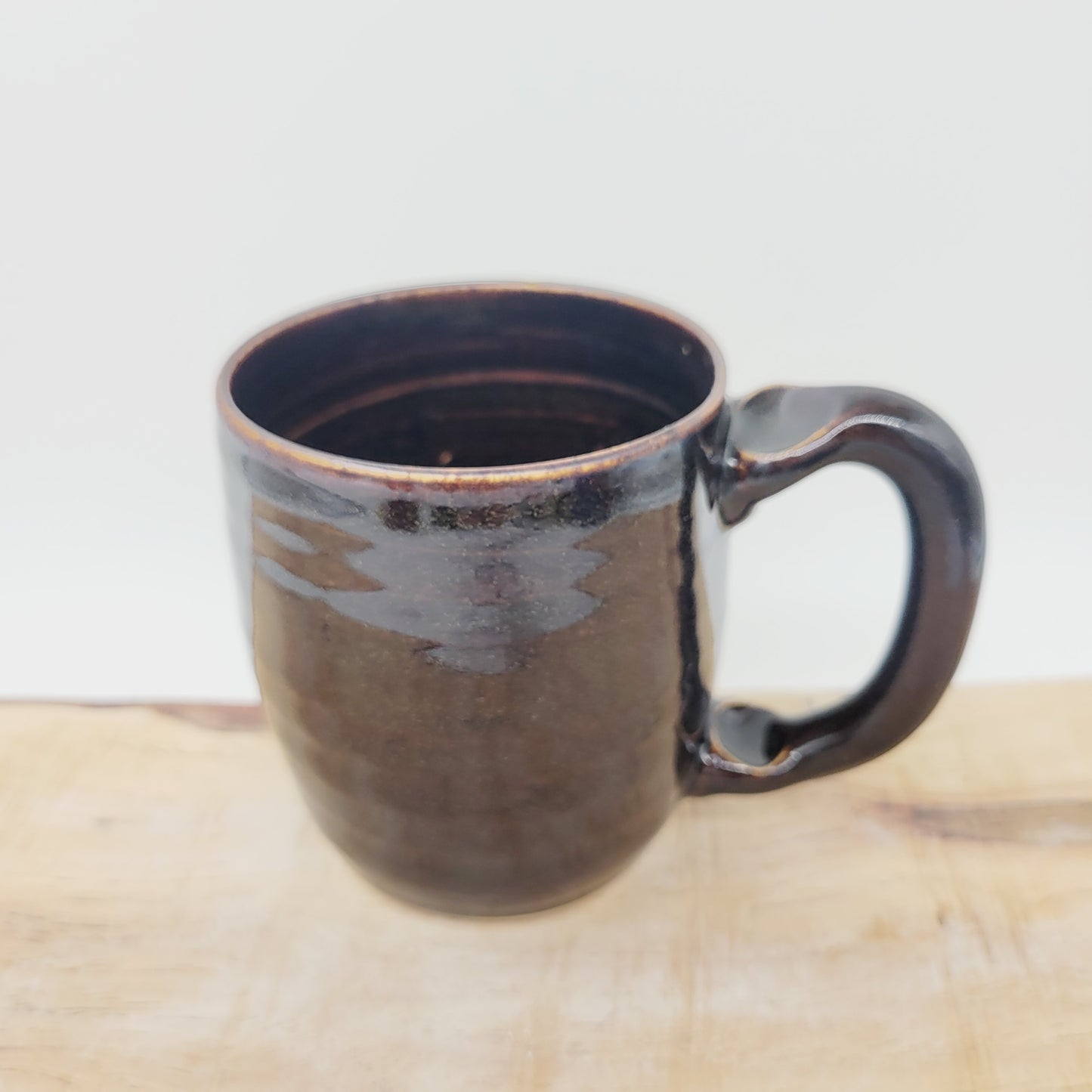 Woman's Fun Face Mug | Cheerful Teacher Coffee Cup | Microwave Dishwasher Safe | Handmade Pottery