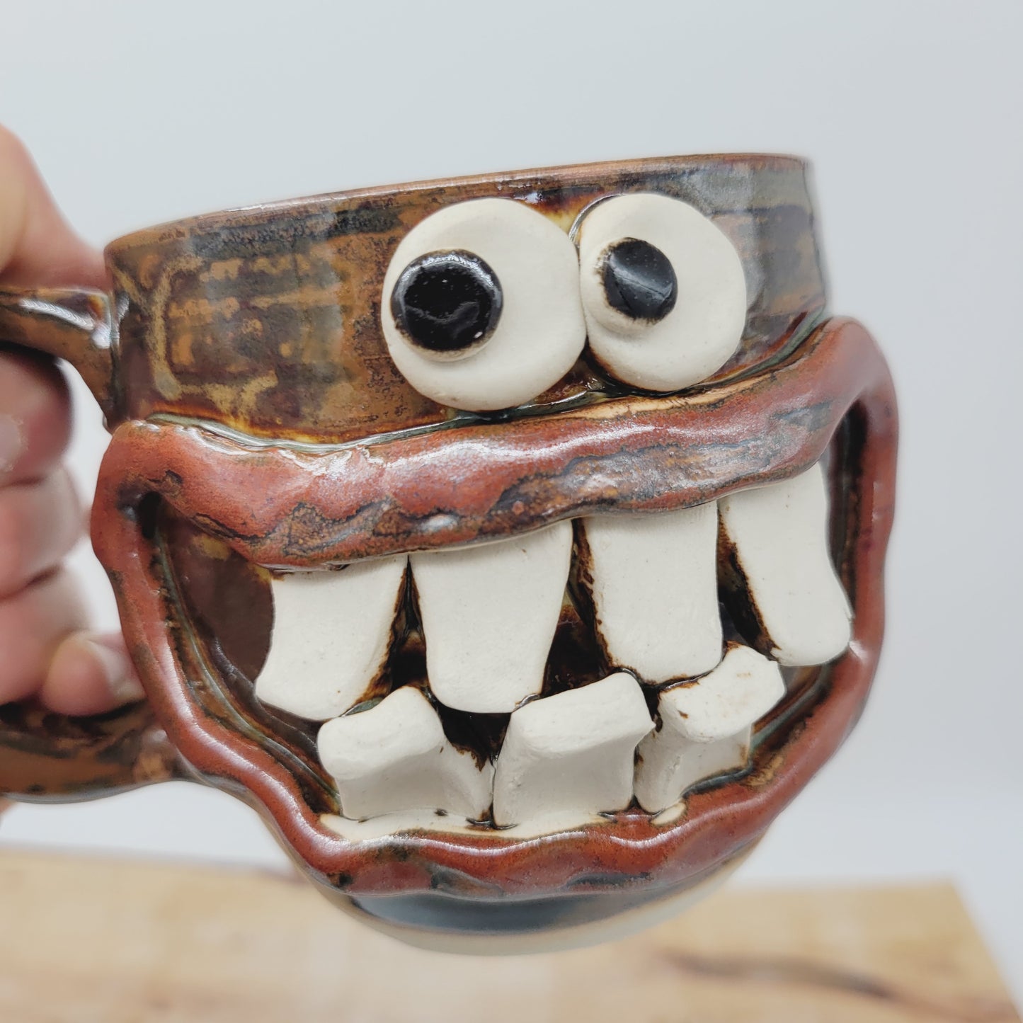 Doctor Coffee Cups | Medium | Stoneware Pottery | Funny Face Mugs | Nelson Studio Ug Chug Face Mug