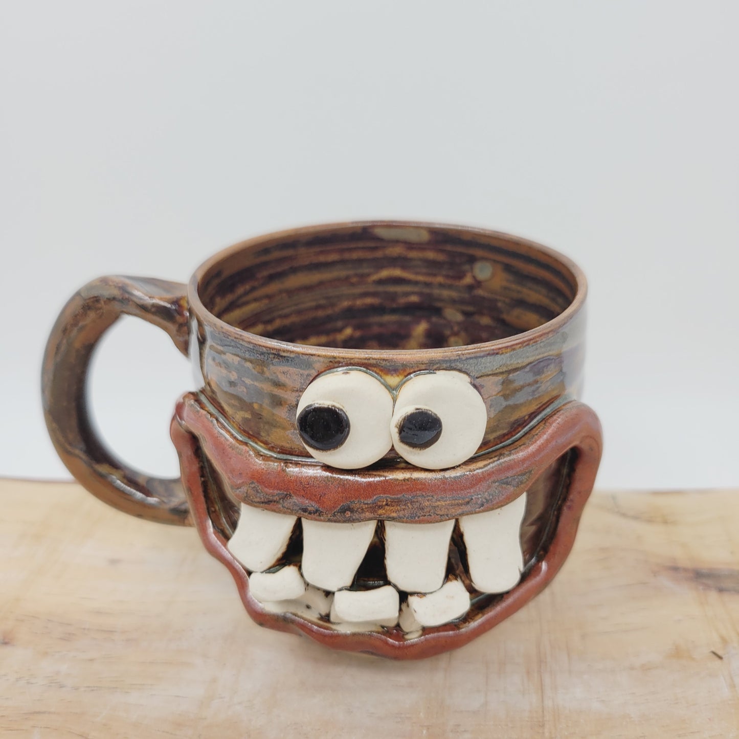 Doctor Coffee Cups | Medium | Stoneware Pottery | Funny Face Mugs | Nelson Studio Ug Chug Face Mug