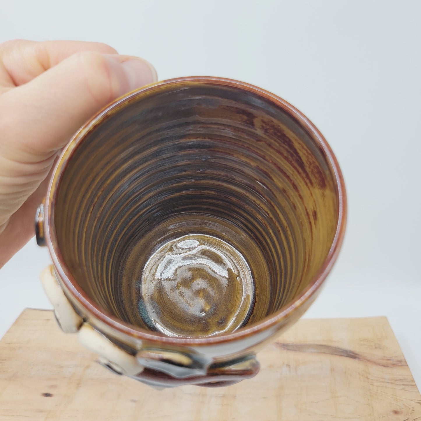 Honey-Do To-Do List Face Mug | His Coffee Cups | Large 20 Oz Rusty Brown Stoneware Pottery