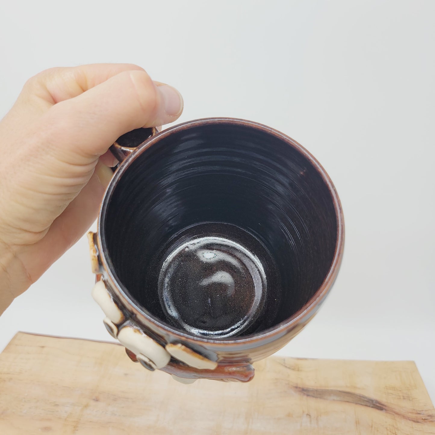 Pizza Lover Coffee Cup | Extra Lage Pottery Mug | 20 Ounces | Handmade Stoneware | Nelson Studio Ug Chug