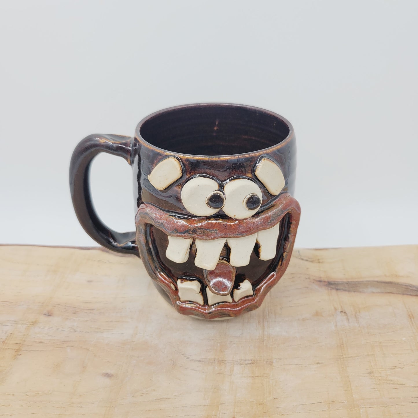 Pizza Lover Coffee Cup | Extra Lage Pottery Mug | 20 Ounces | Handmade Stoneware | Nelson Studio Ug Chug