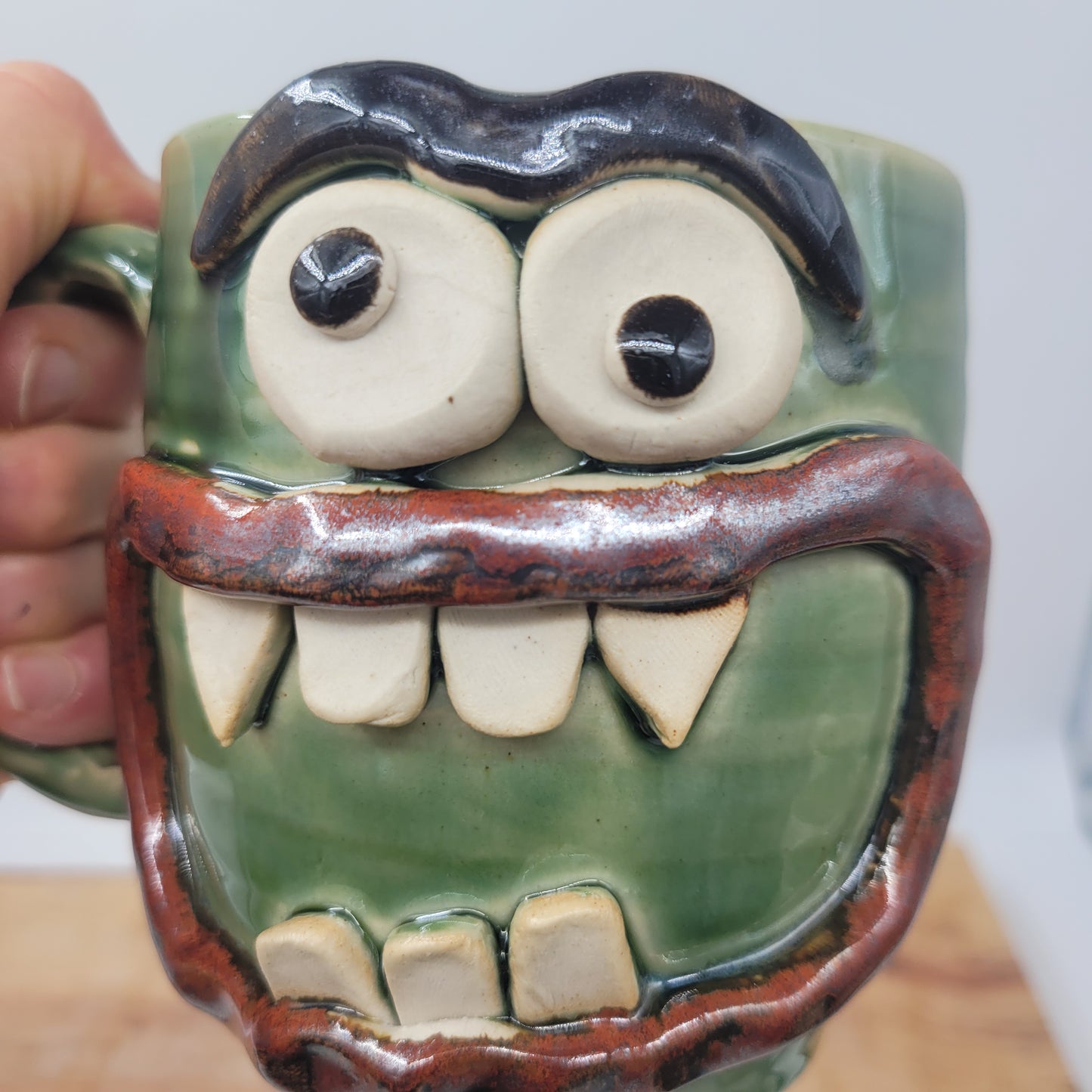 HALLOWEEN Fun Mug | William the VAMPIRE Mug | Coffee Cup | Green Monster | Nelson Studio Ug Chug