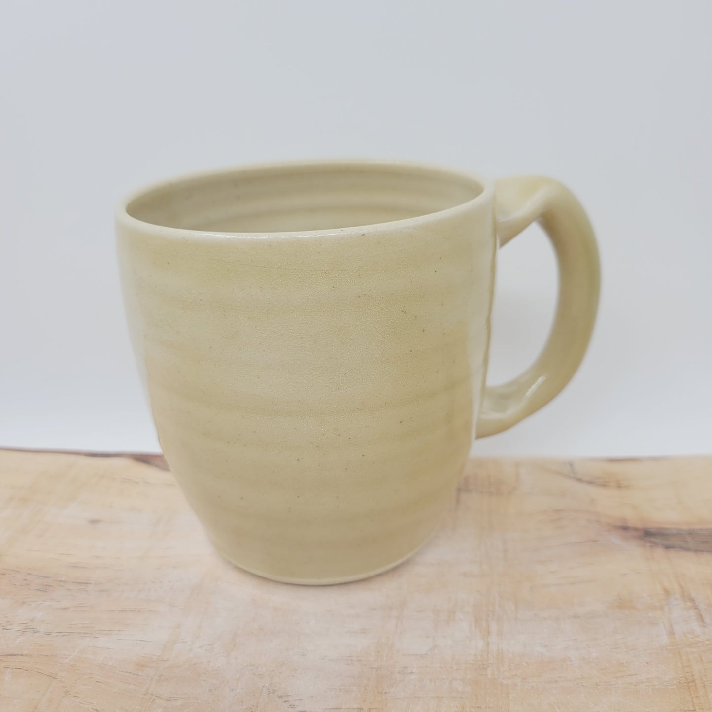 Vintage Santa Mug | Christmas Morning Coffee Cup | Old Fashioned Hot Chocolate Pottery Mug | White | Large 16 Ounces