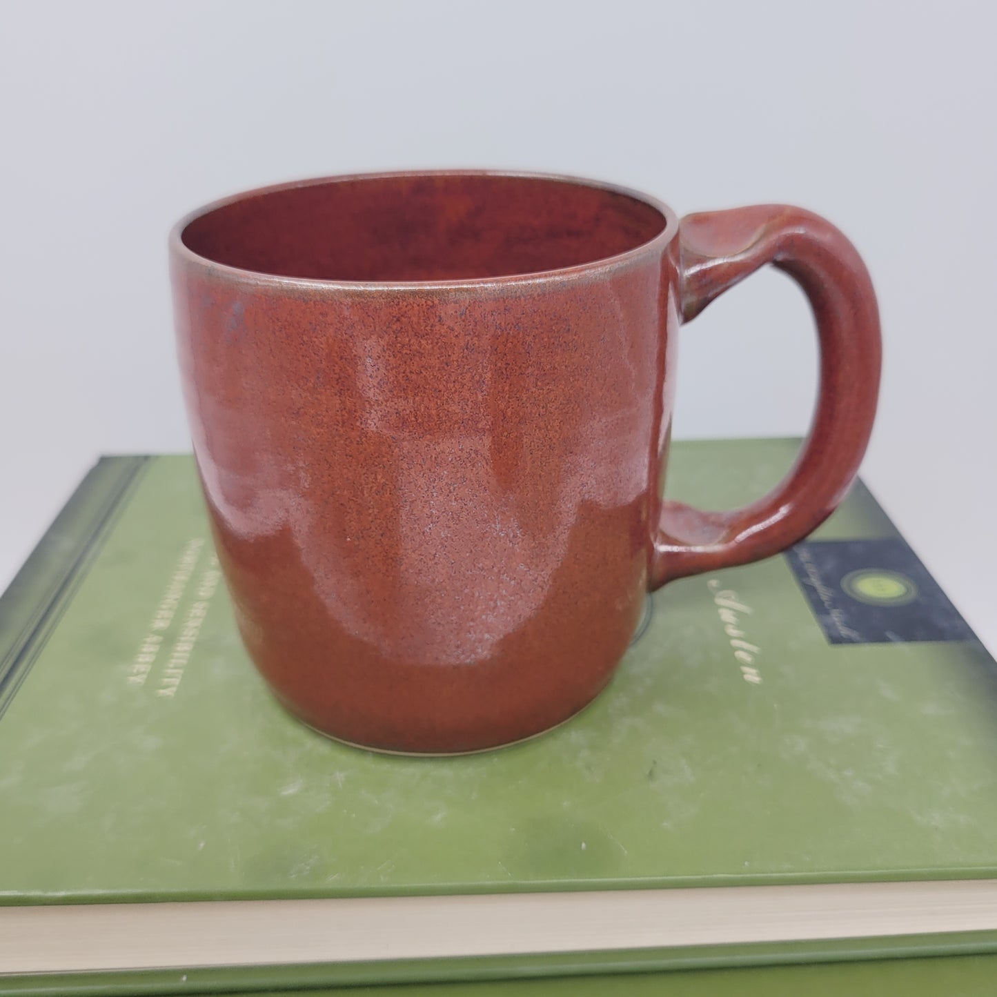 Goat Face Coffee Cup | Red | Homesteading Animal Loving Country Kitchen | Fun Barnyard Animals Stoneware Goat Lover Mug