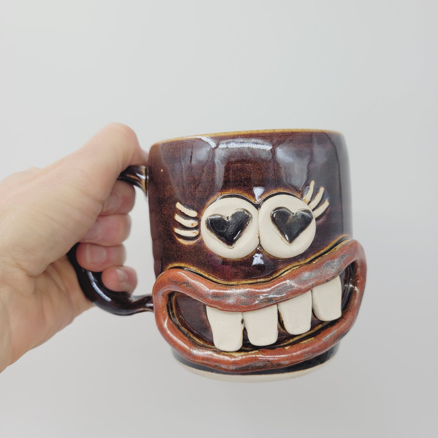 VALENTINES DAY Mug for Her | Funny Coffee Cup| Handmade Pottery | 16 Ounces