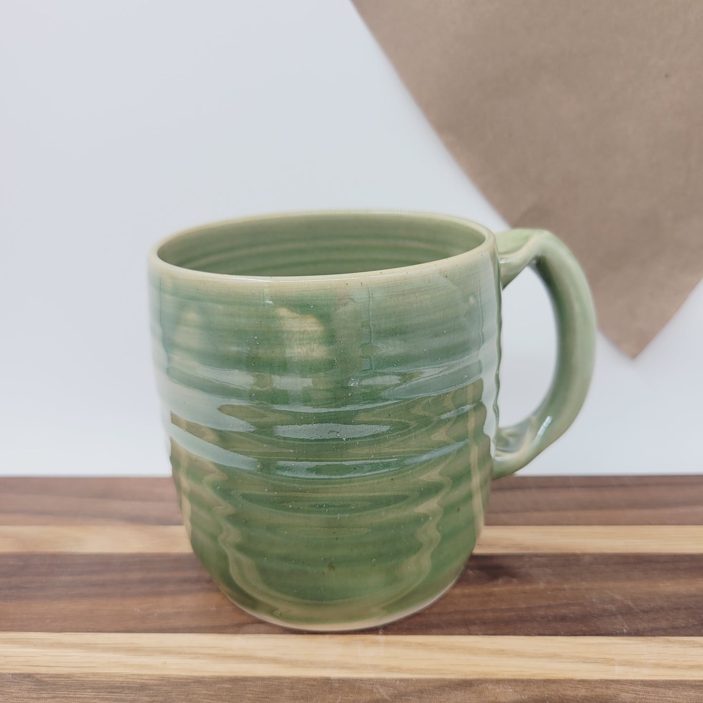 Heart Mug | Green | 16 Oz Coffee Cup | Valentine's Day Gift