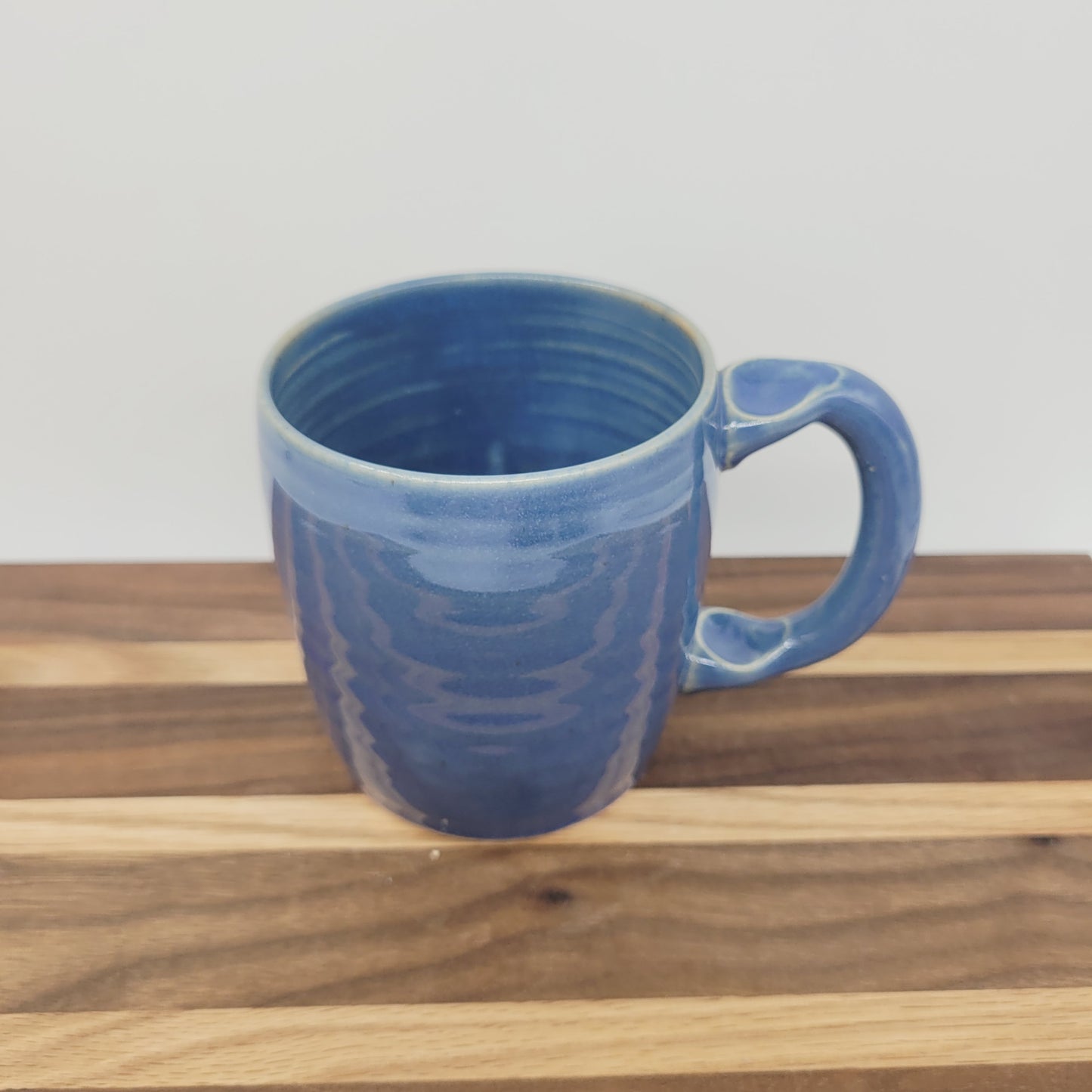 Pottery Chicken Mug | Blue | Extra Large | Cute Country Coffee Cup | Funny Farmhouse Rooster Hen Collector.