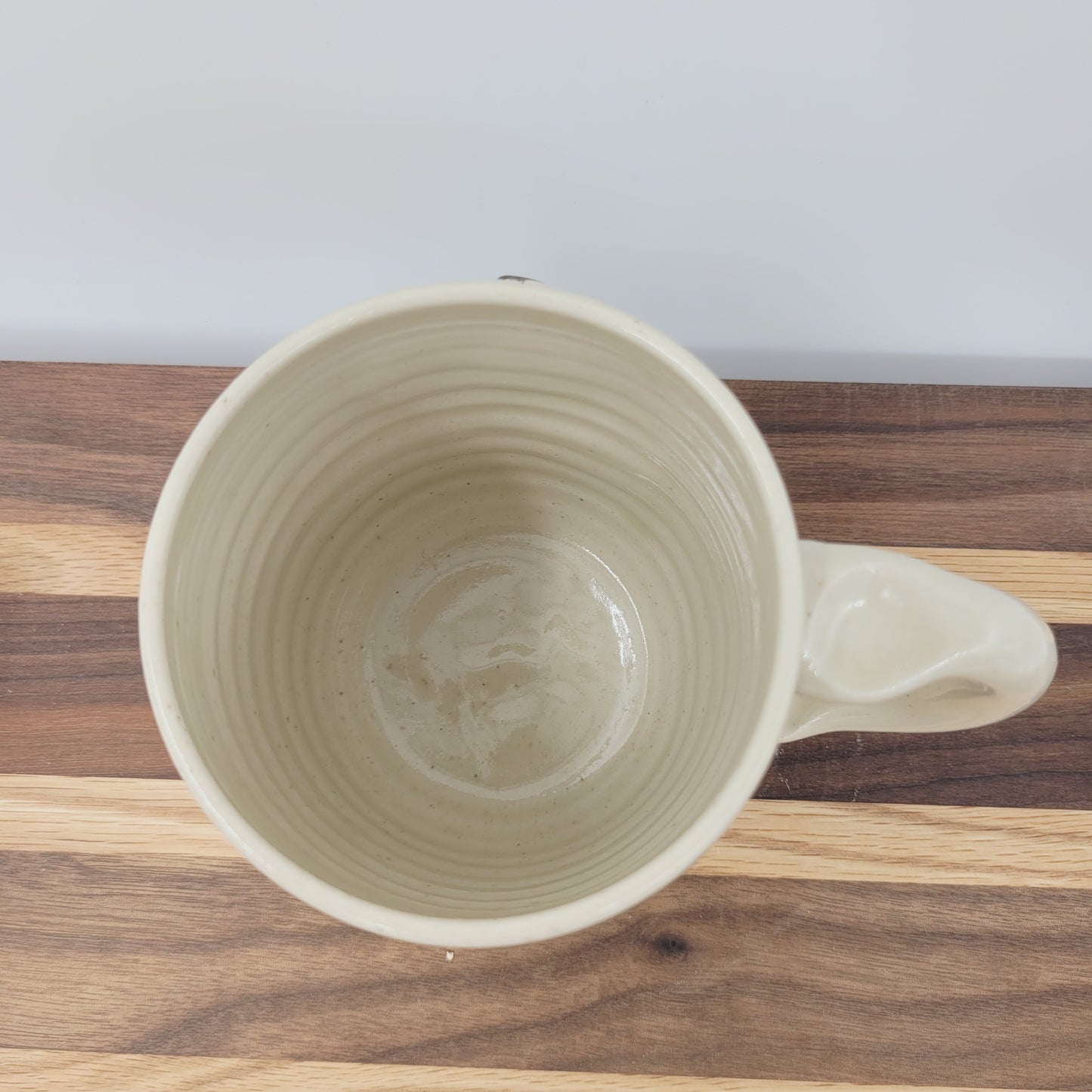 Paintbrush Bushy Mustache Coffee Cup | Creamy Stone 10-12 Ounce Face Mug | Stoneware Clay Pottery | Funny Dad Gifts Nelson Studio Ug Chug