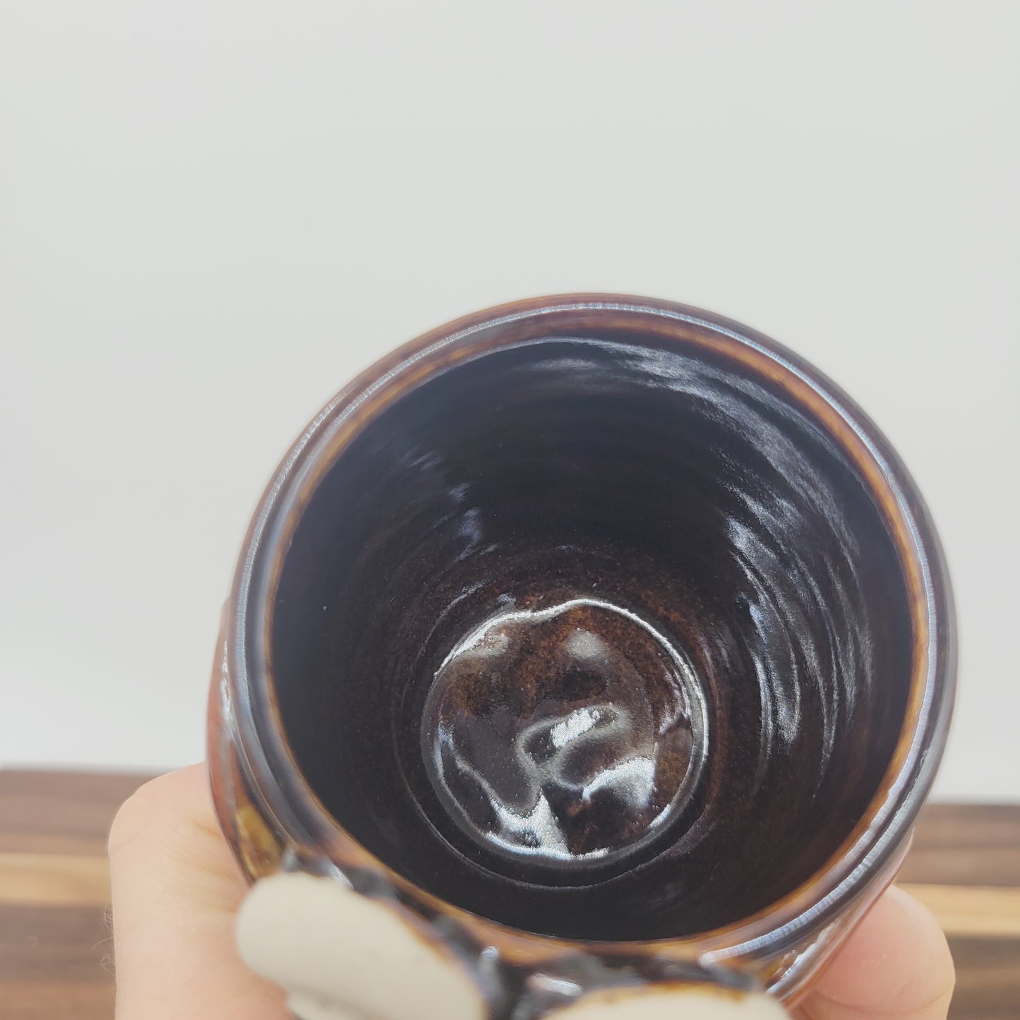 Funny Face Mini Pottery Cup | Handmade Pottery Toothpick Holder | Paperclip Cup