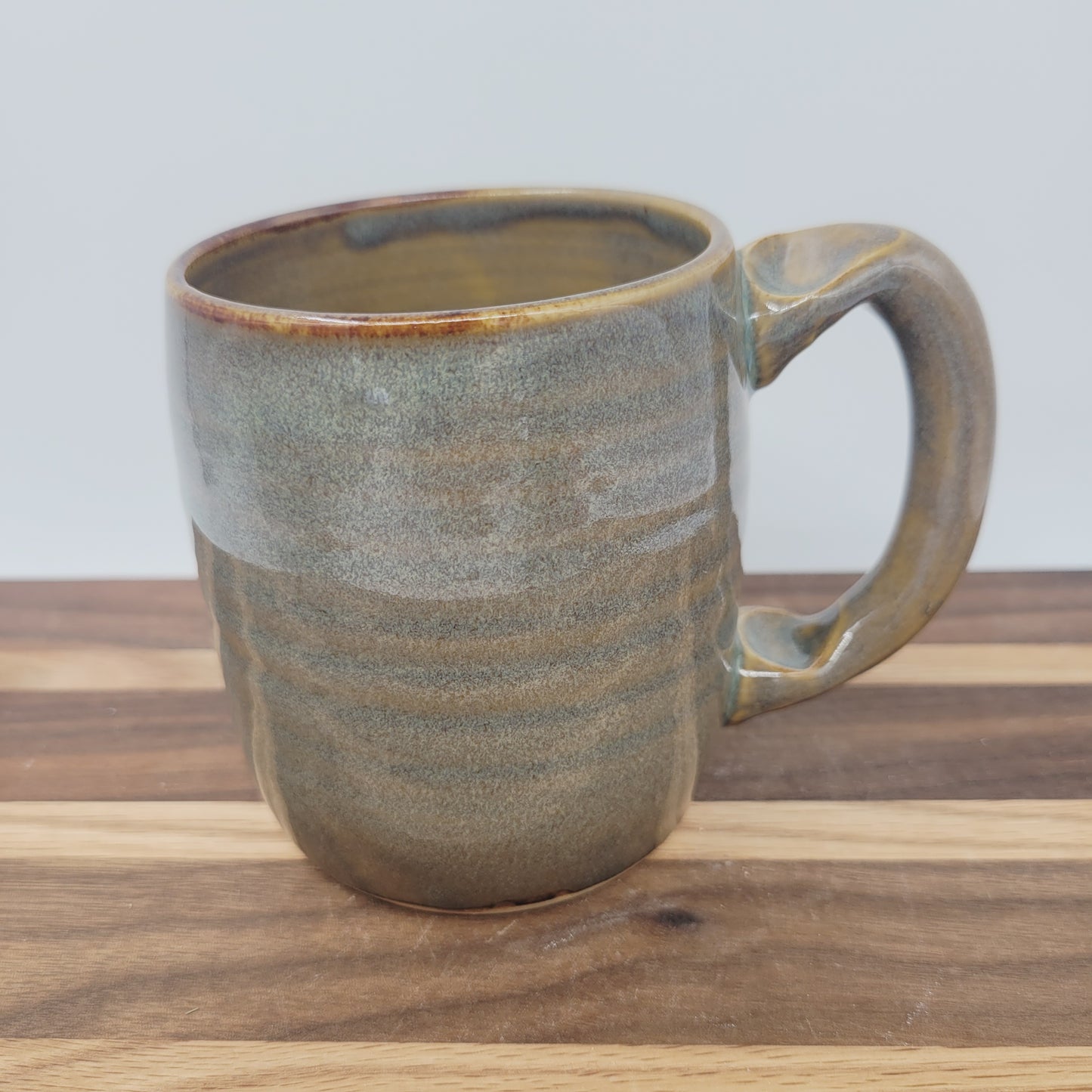 Sleepy Monster Mug | Not a Morning Person Coffee Cup | Funny Creature Face Mug | 12 Oz | Rusty Brown