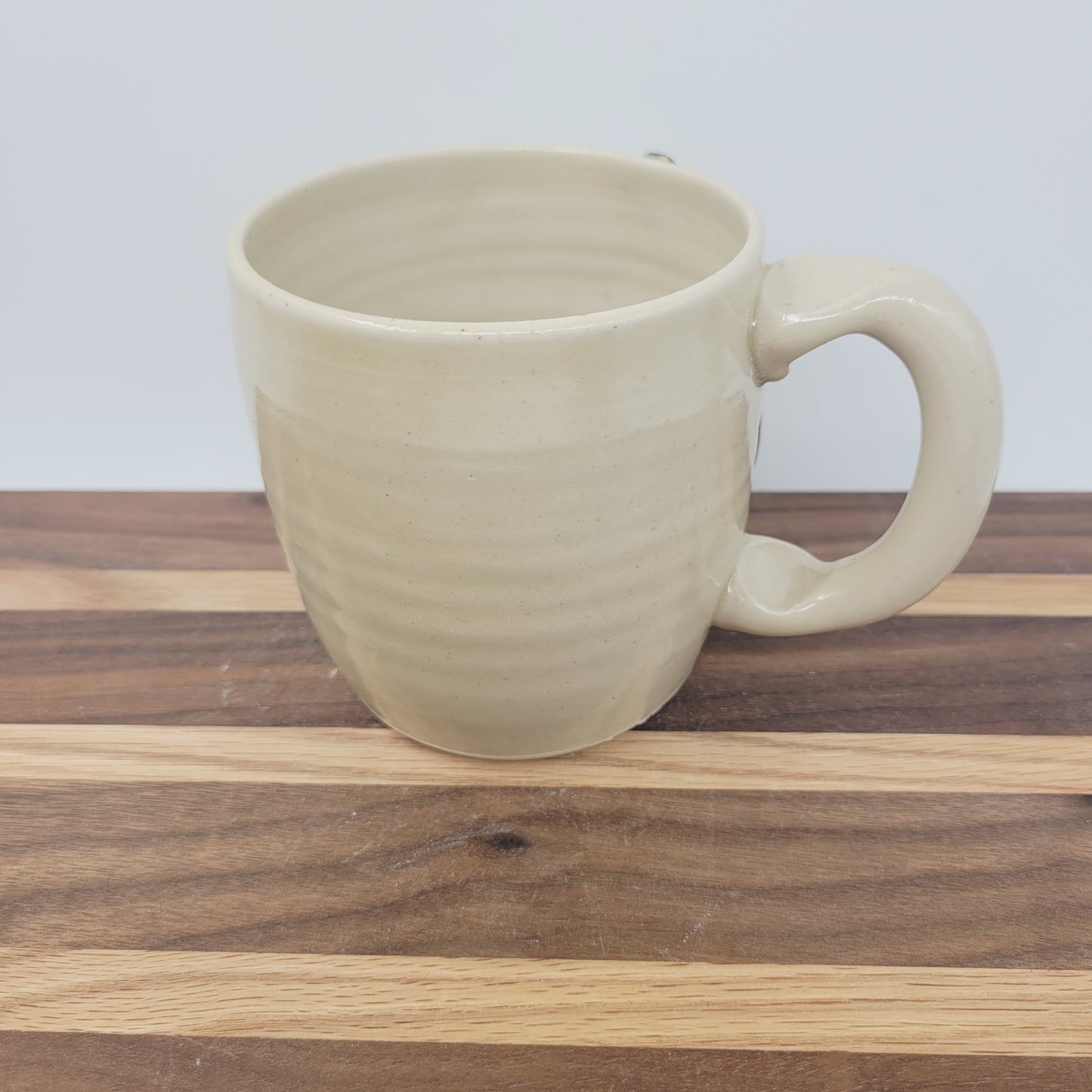 Funny Face Mug | 16 Ounces | Cream | Handmade Stoneware Pottery