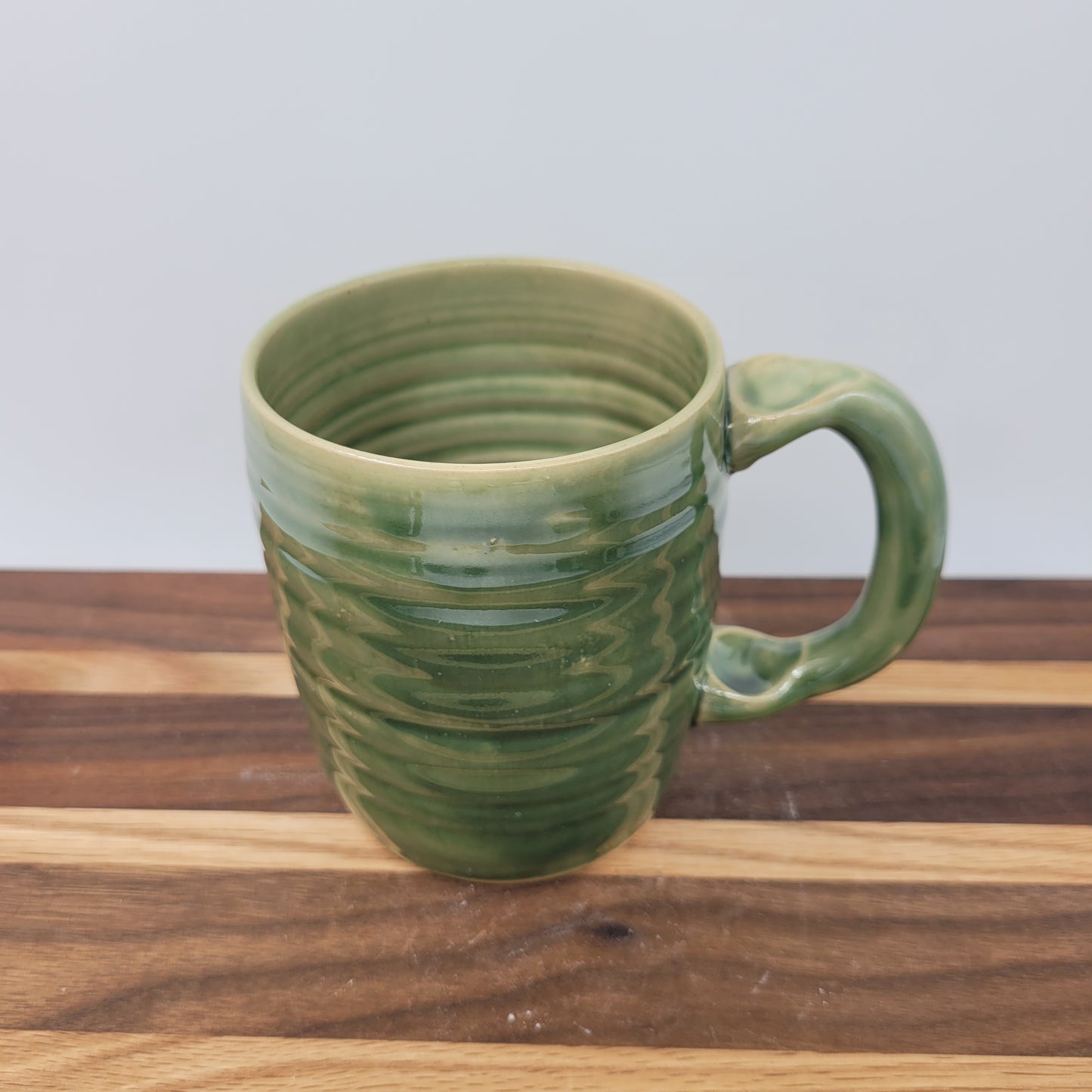 Mimi Mug | Handmade Stoneware Pottery | Green | Grandmother Mother's Day Gift
