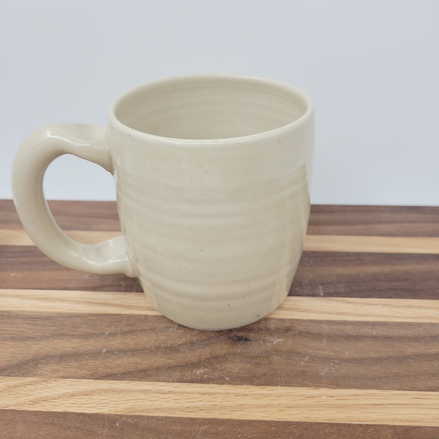 Coffee Cup | LEFTY | Handlebar Mustache Mug Stoneware Clay Pottery | Funny Father's Day Gift