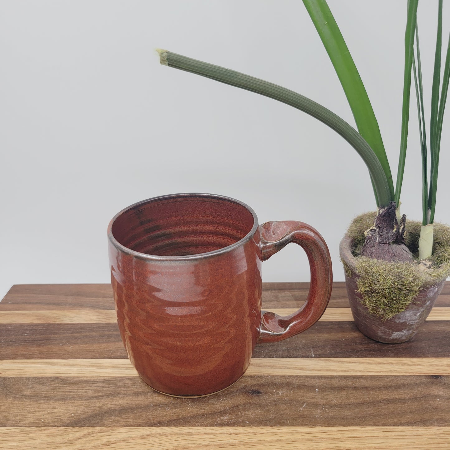 Do Not Let Your Hearts Be Troubled | Christian Coffee Cup | Bible Verse Mugs | Stoneware Pottery | Red | Handmade Unique Gifts