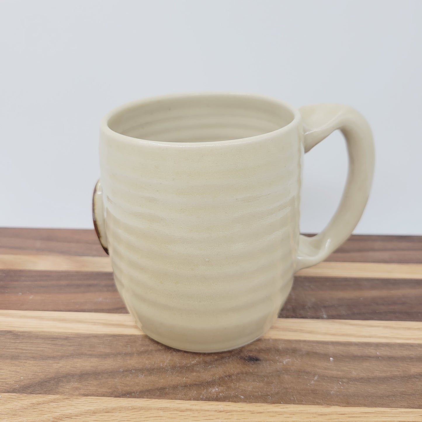 Super Happy Ug Chug Smiley Face Mug | Funny Coffee Cup | Handmade Stoneware Pottery