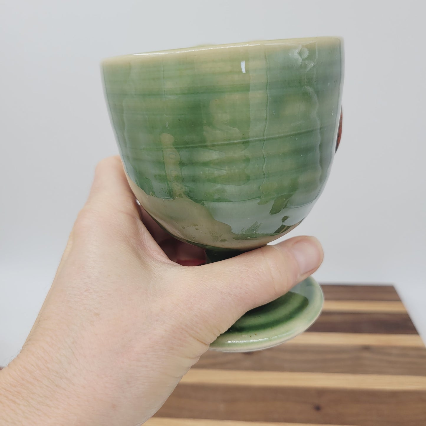 Wine Glass | Unique Handmade Face Pottery Short-stemmed Goblet | Funny Gifts