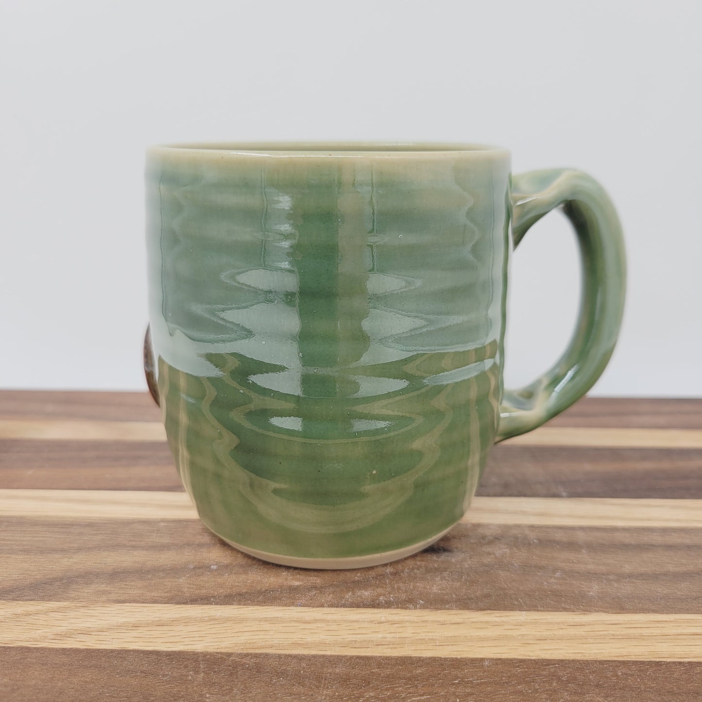 Crazy Coffee Cup | Funny Woman Smiley Face Mug | Unique Handmade Stoneware Pottery | Gift for Mom