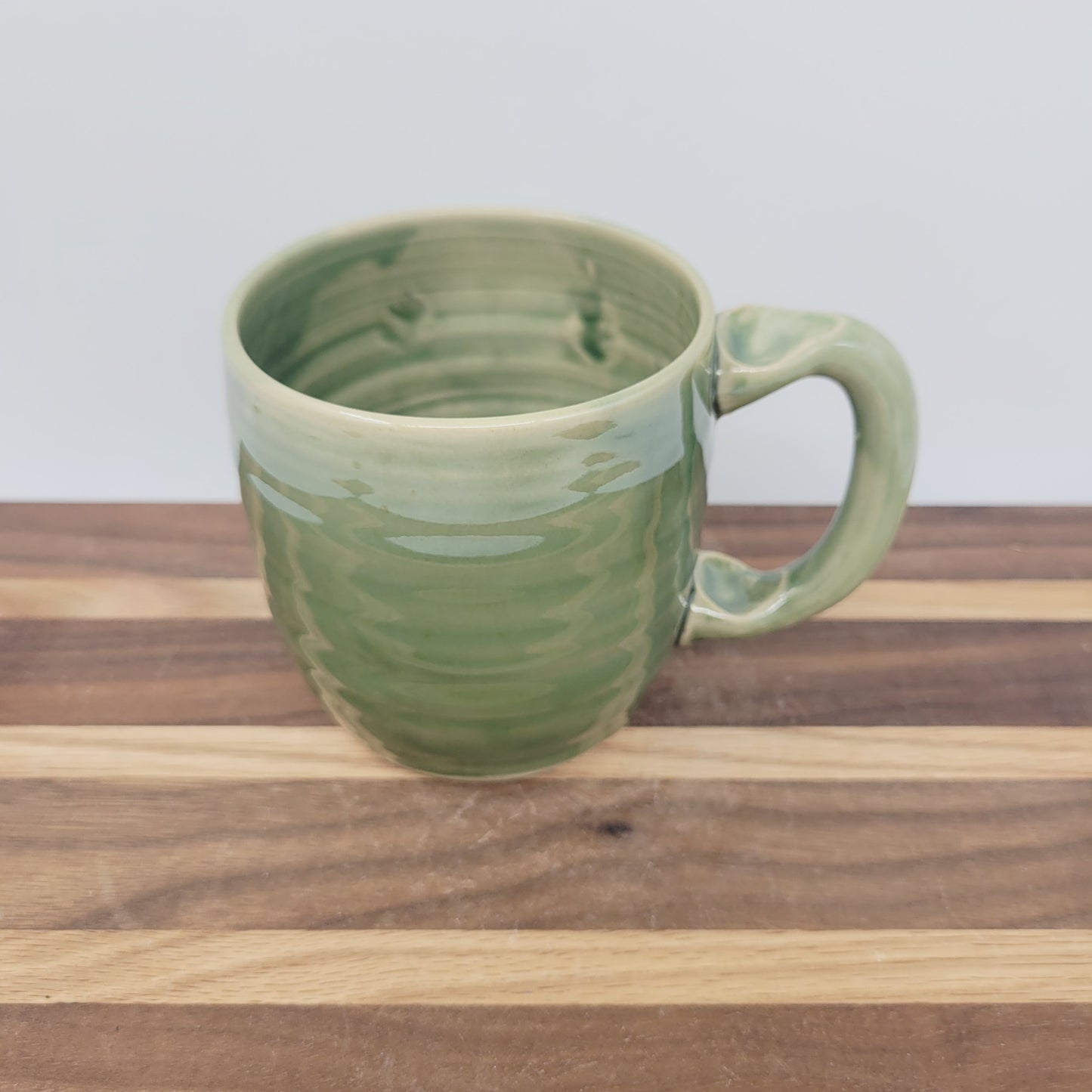 Crazy Coffee Cup | Funny Woman Smiley Face Mug | Unique Handmade Stoneware Pottery | Gift for Mom