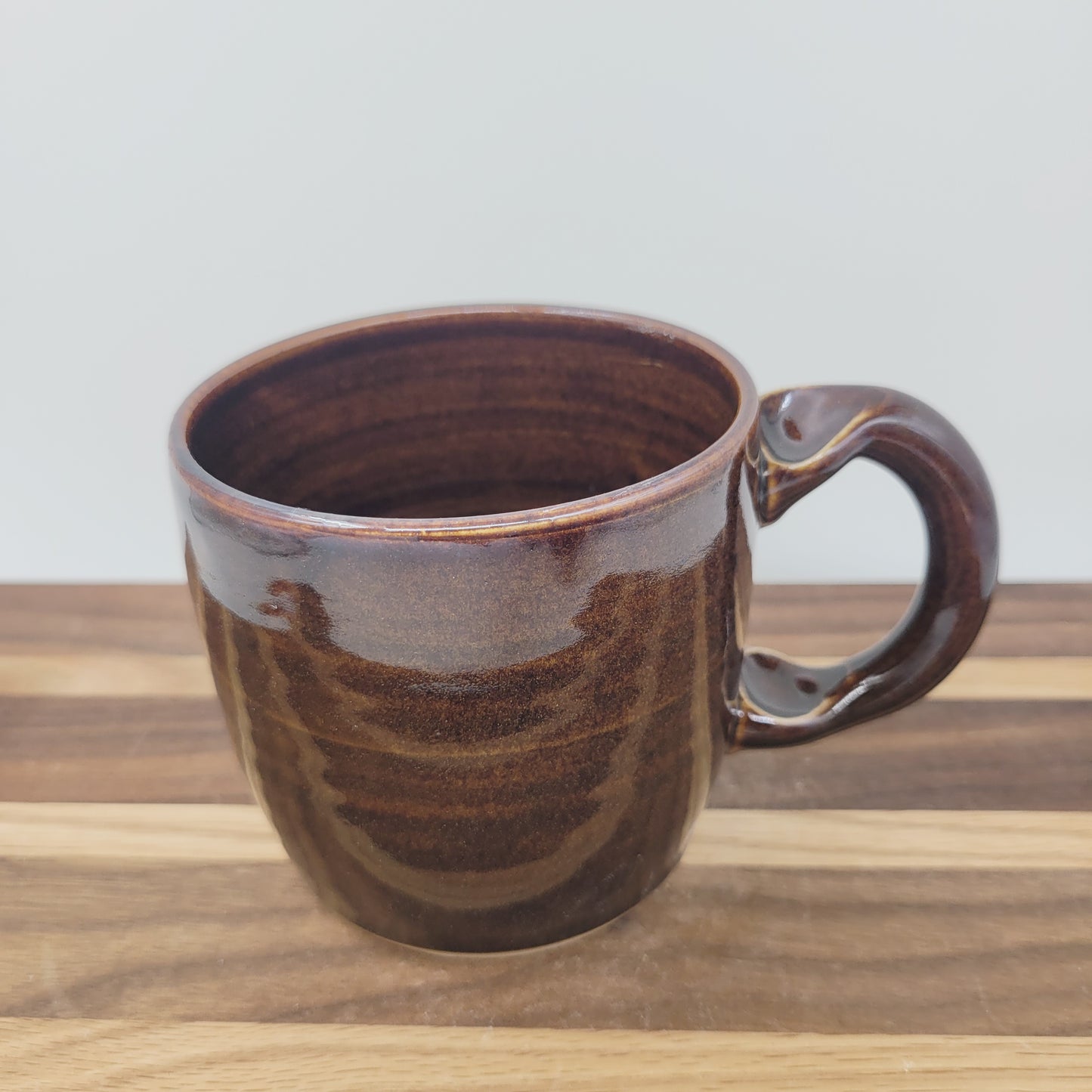 Papaw Mug | Handmade Stoneware Pottery | Black | Gifts for Grandparent | Mountain Theme