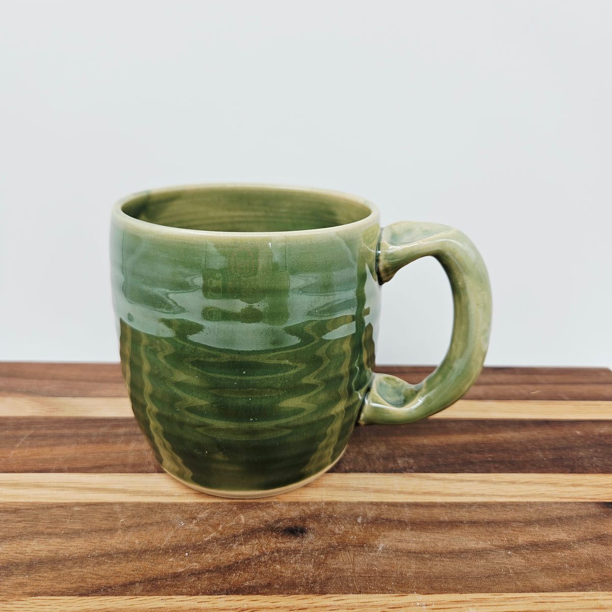 Crazy Coffee Cup | Funny Woman Smiley Face Mug | Unique Handmade Stoneware Pottery | Gift for Mom