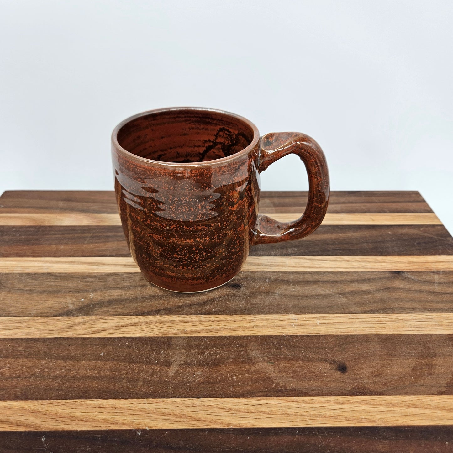Face Mug with Monocle and Handlebar Mustache | Funny Coffee Cups | Cinnamon Red 16 Oz | Nelson Studio Ug Chug