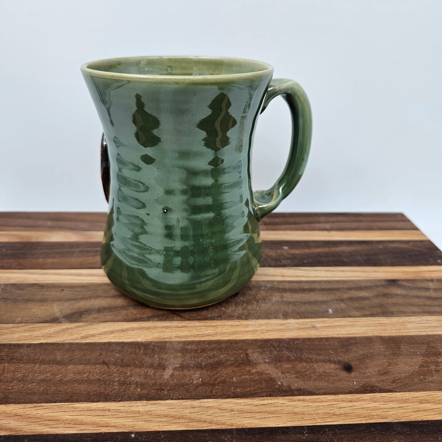 Huge Pottery Mug | Extra Large 20 Ounce Coffee Cup | Green | Funny Coffee Lovers Gift