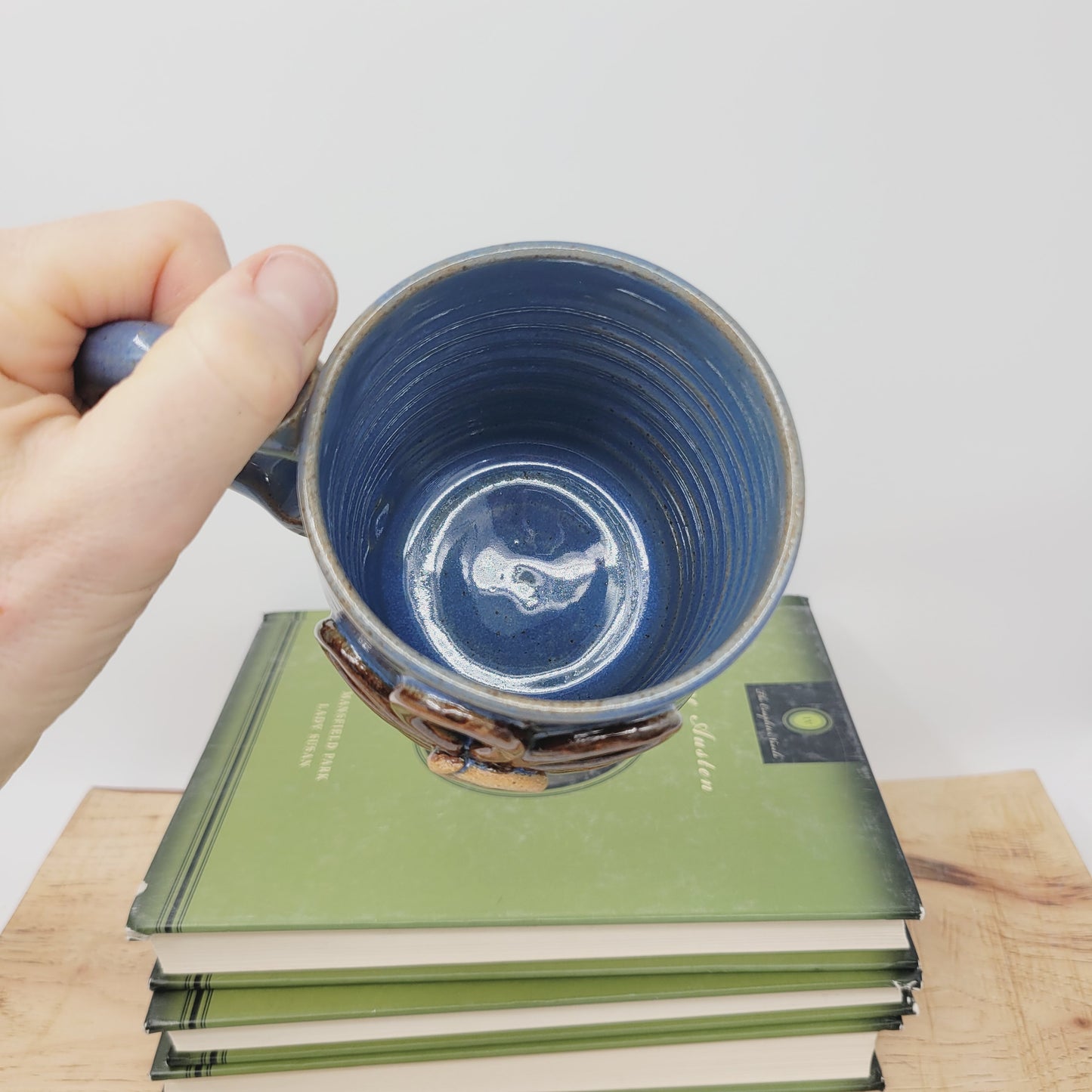 Handmade Flower Coffee Cup | Wheel Thrown Pottery Mug | Nature Lover Gift |Nelson Studio