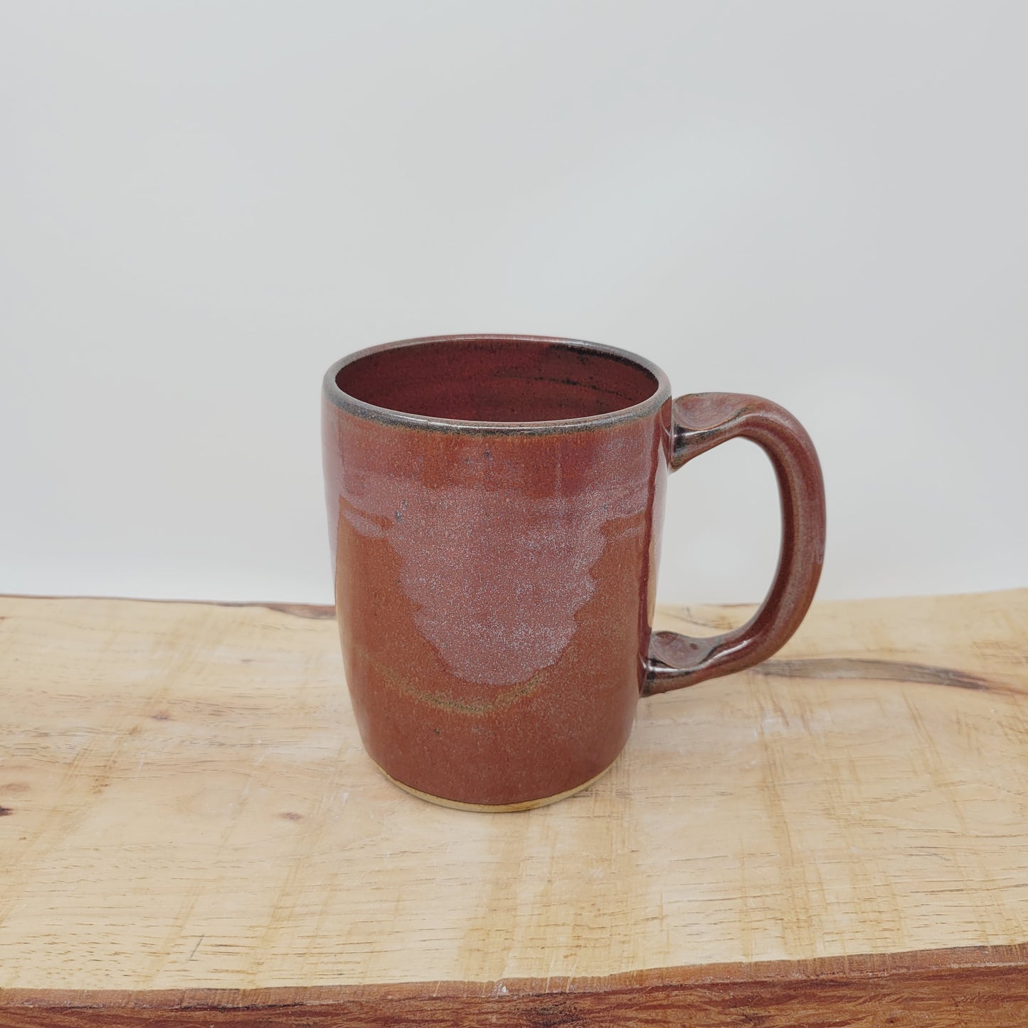 Easter Rustic Cross Coffee Cup | Christian Cross Mug | Pastor Preacher Priest Gifts | Handmade Pottery | Brick Red