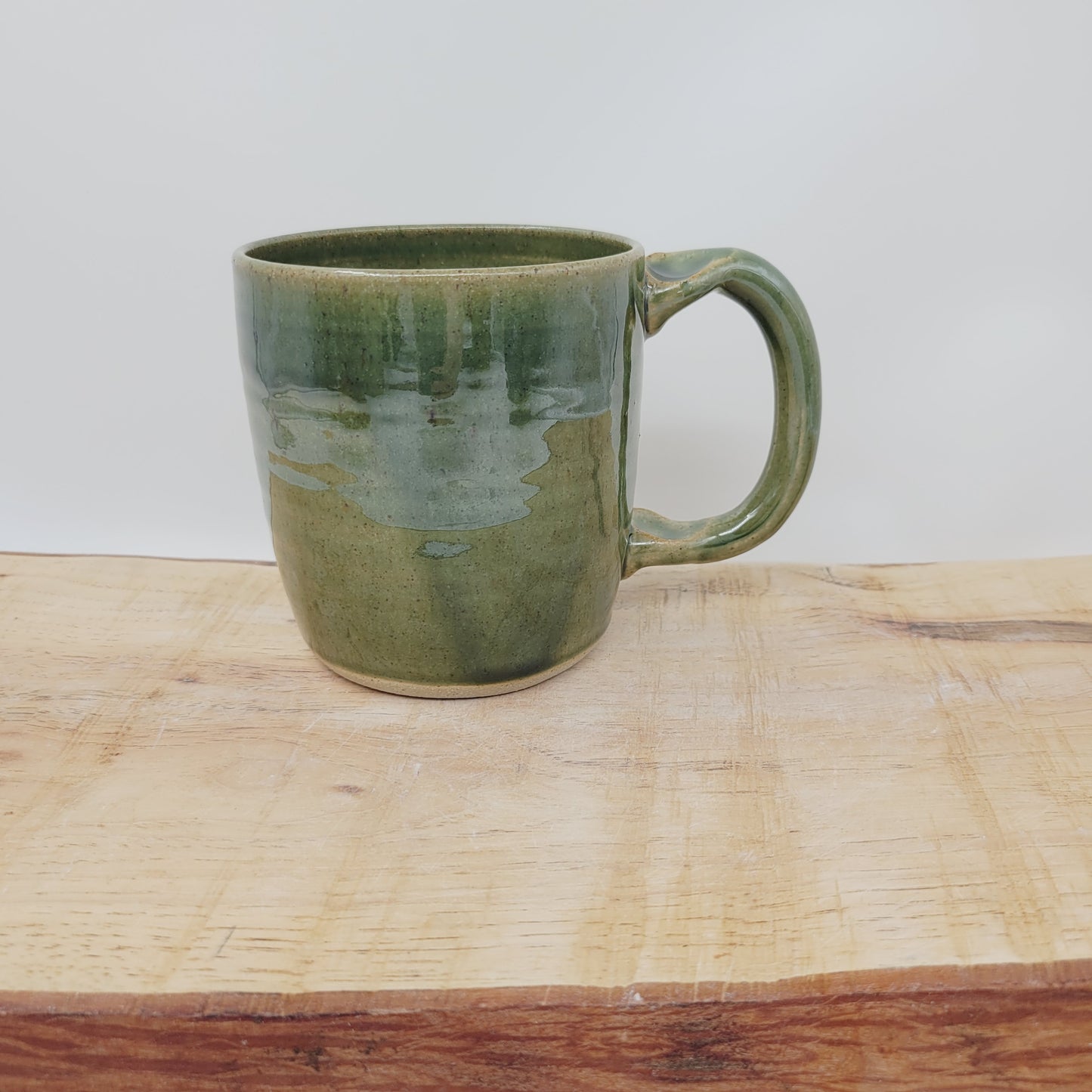 Rustic Cross Coffee Cup | Christian Mug | Easter Morning | Green | 16 Ounces