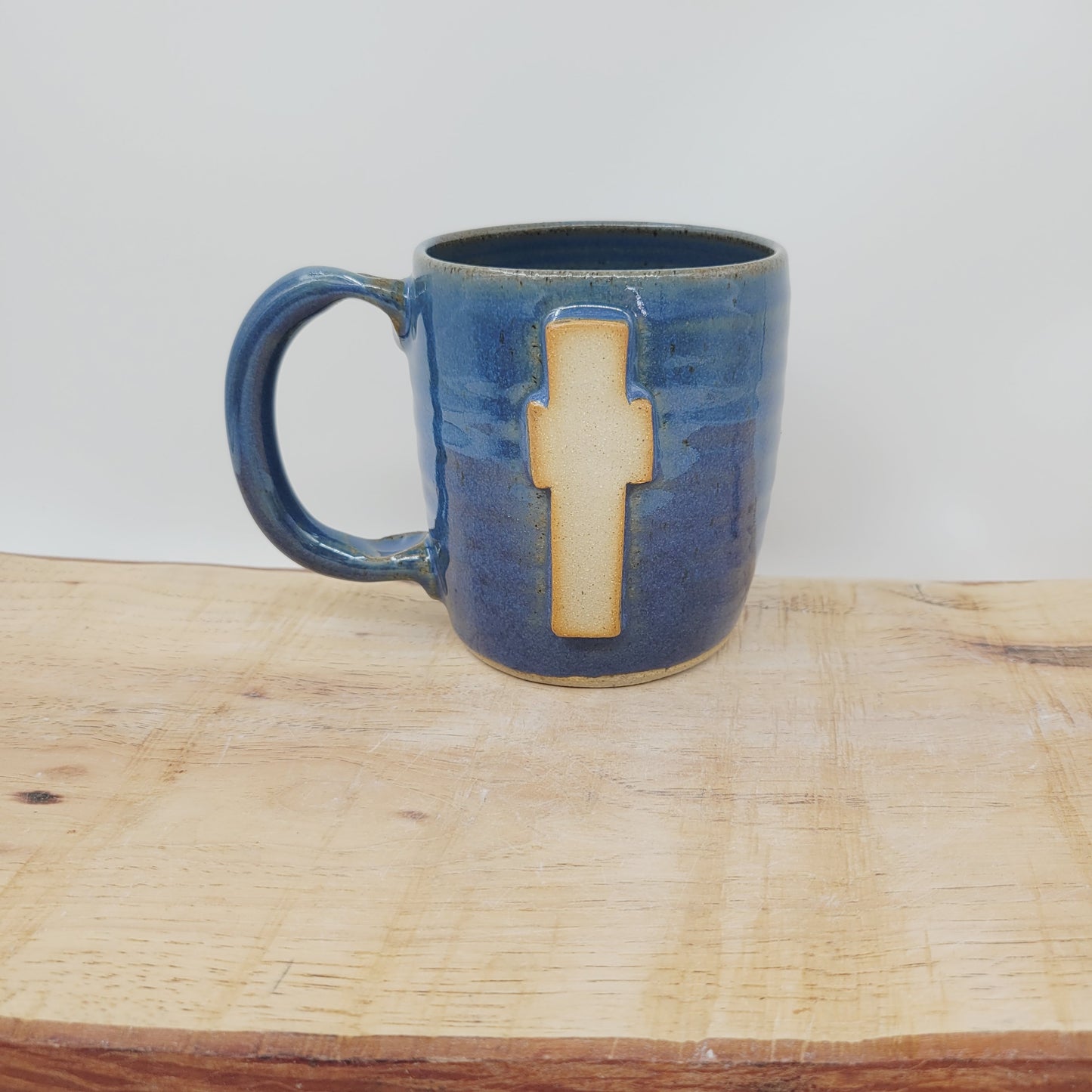 Cross Coffee Cup | Christian Mug | Blue Easter Morning Mugs | Reverend Gifts