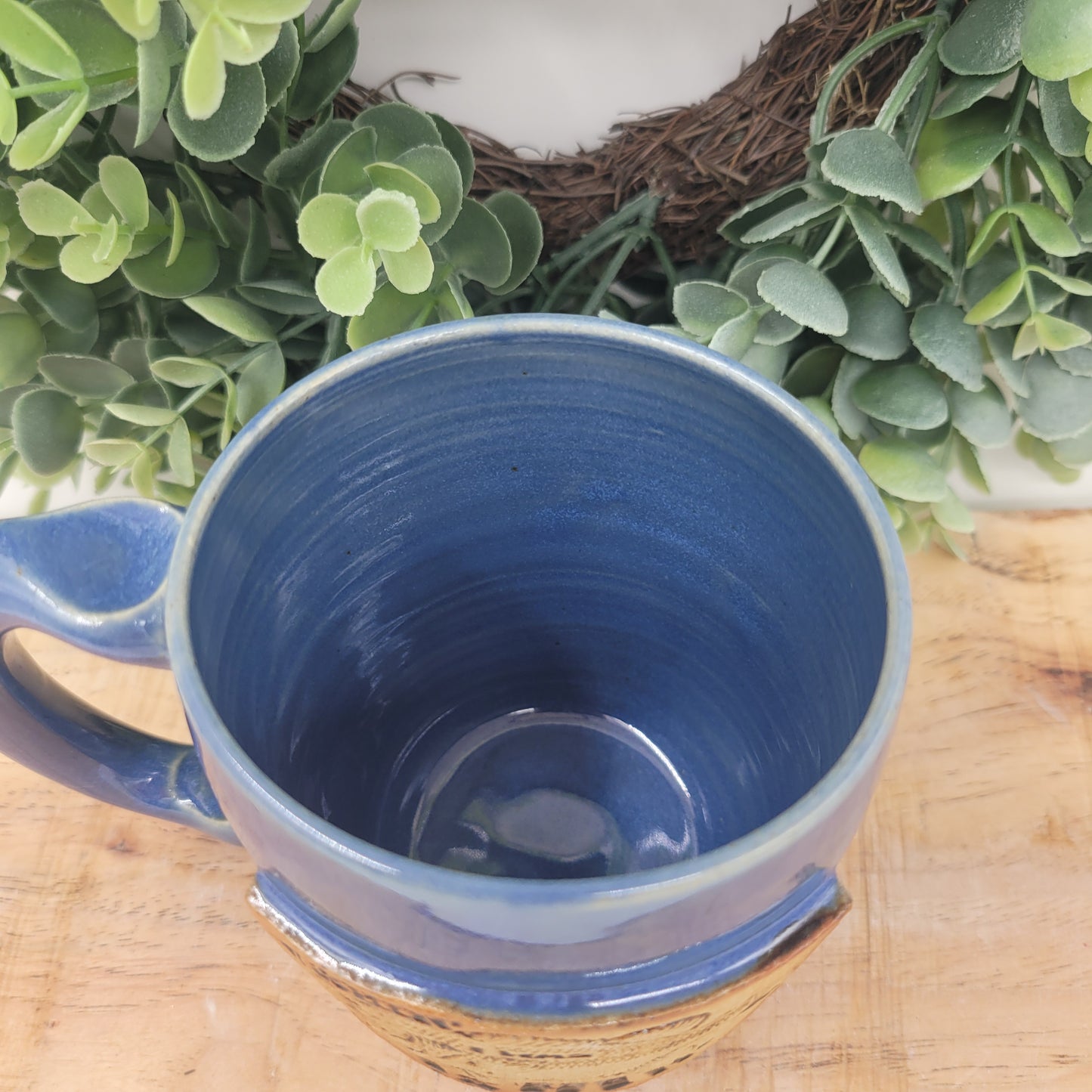 Wishin I Was Fishin Mug | Father's Day Gifts | Lake Sayings Coffee Cup | Fishing Mug | Blue | 12 Ounces
