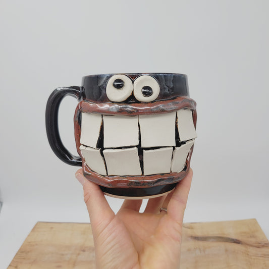 Coffee Addict | Nelson Studio Ug Chug Face Mug | Extra Large 24 Ounces