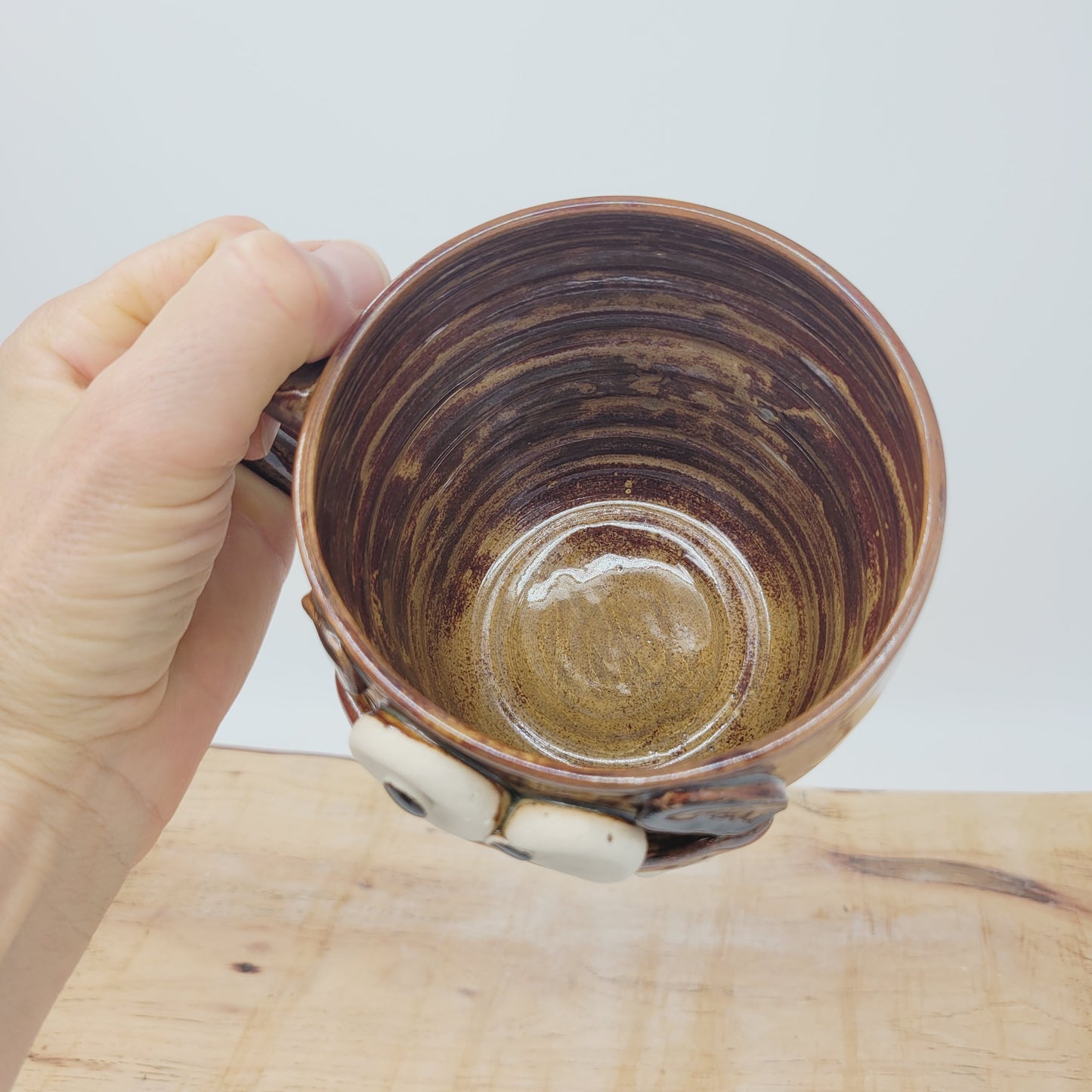 Nelson Studio Ug Chug Face Mug. Funny Coffee Cups. Limited Edition Hilarious Handmade Ceramic Stoneware Pottery