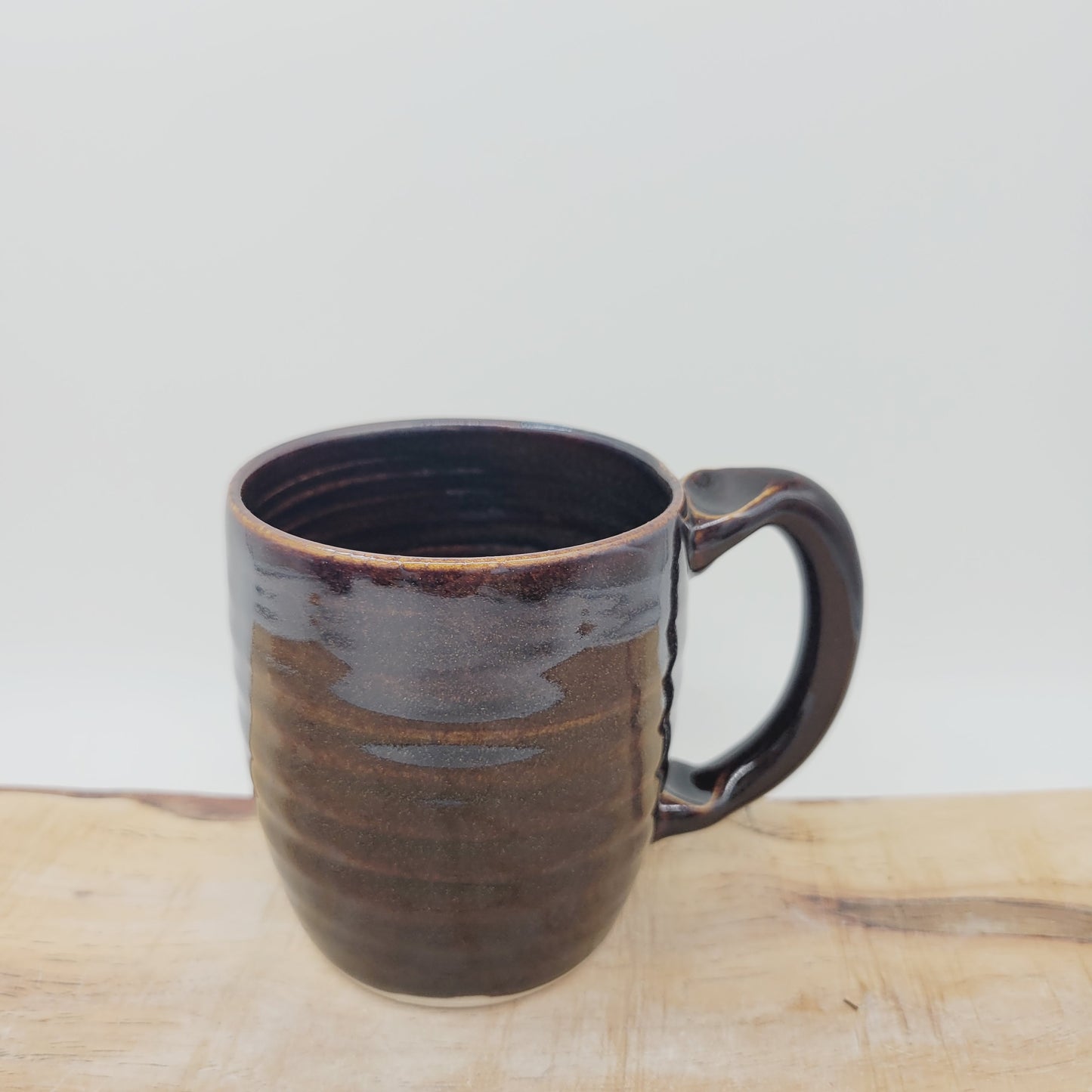 Taco Lover Coffee Cup | Handmade Pottery Face Mug | Funny Man Gift | Ceramic Stoneware | 16 Ounces Large | Chocolate