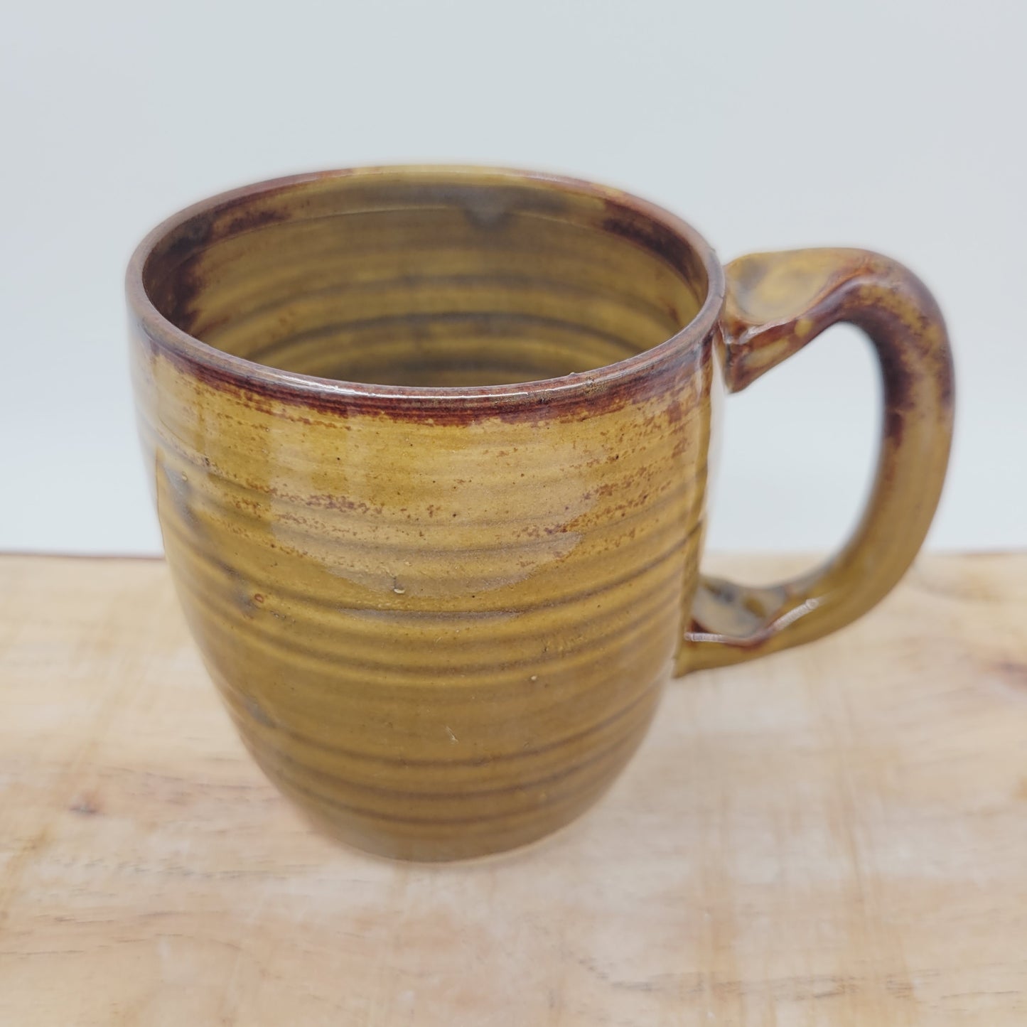 Mans Handlebar Mustache Face Mug | Funny Coffee Cup | Medium 10-12 Ounces | Nelson Studio Stoneware Pottery | Handmade Ug Chug