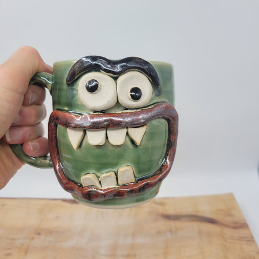 HALLOWEEN Fun Mug | William the VAMPIRE Mug | Coffee Cup | Green Monster | Nelson Studio Ug Chug