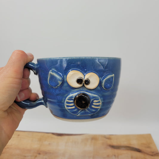 PRINCESS Kitty Cat Soup Mug | Funny Cat Lover Owner Bowl with Handle | Groomer Vet Gifts | Face Pottery Nelson Studio
