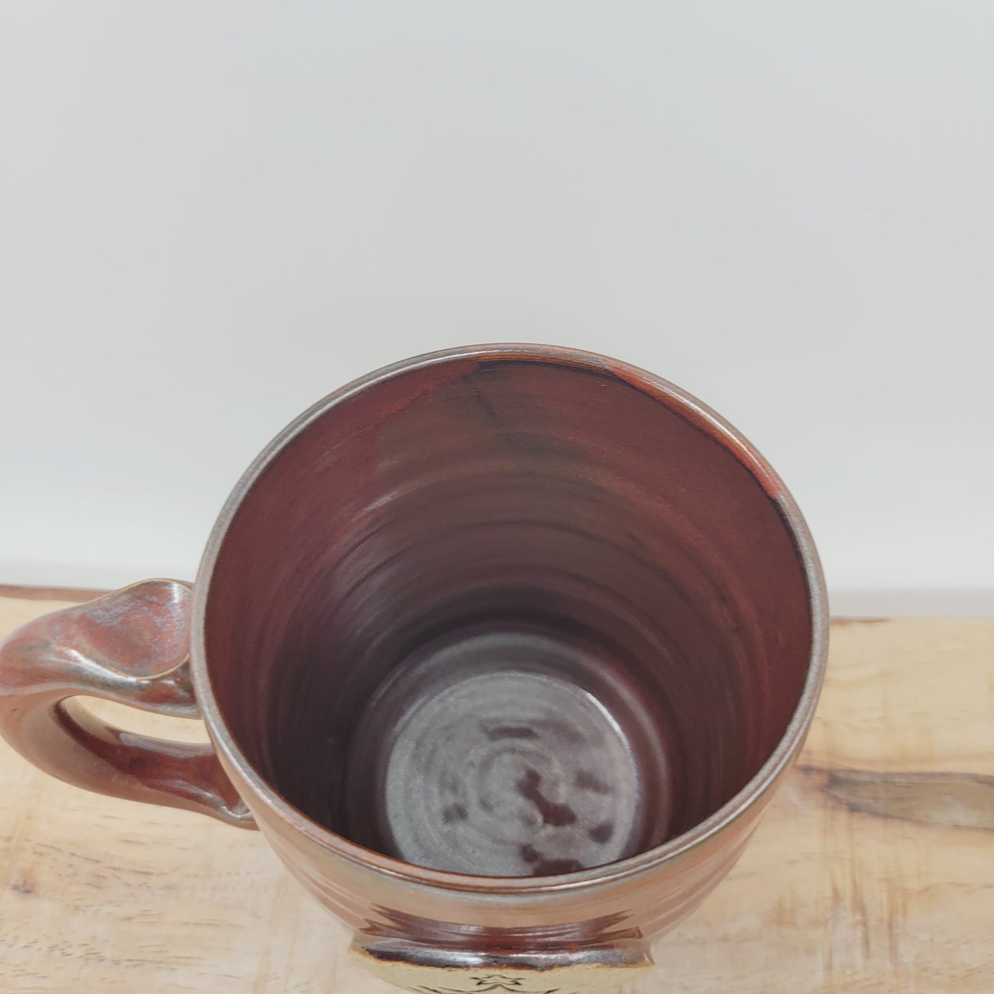 Christmas Tree Coffee Cup | Hot Chocolate Old Fashioned Pottery Mug | Red | Large 16 Ounces