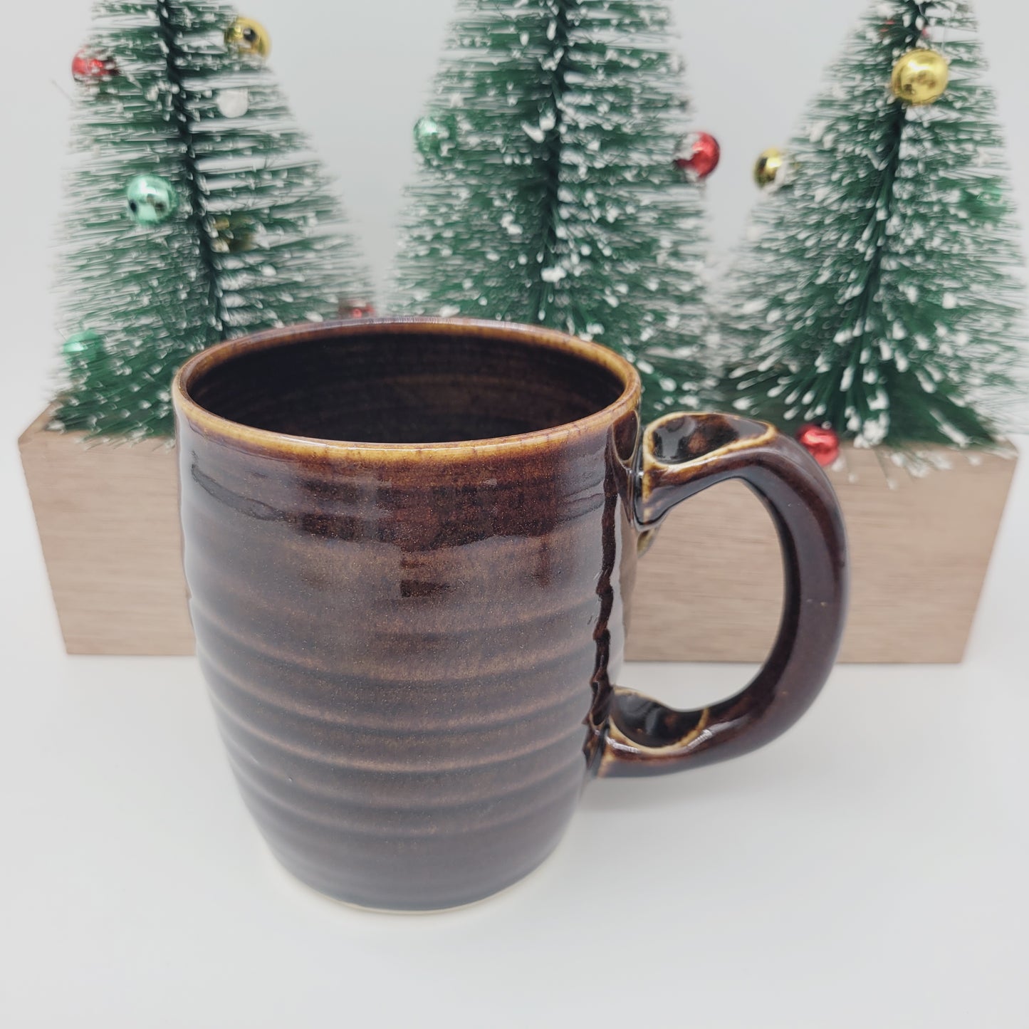 Funny Black Bear Coffee Cup | Outdoor Mountain Cabin Mug | Handmade Stoneware Pottery | Nature Animal Lover Gifts